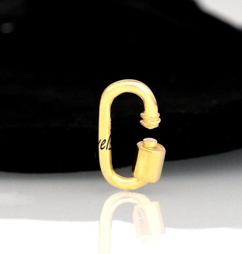 14K Gold Carabiner Lock: Handmade Jewelry Connector (15mm) - View 3 - Anitta Jewels | SKU: etsy_773755466 14K Gold Carabiner Lock: Handmade Jewelry Connector (15mm) - View 3 - Anitta Jewels | SKU: etsy_773755466