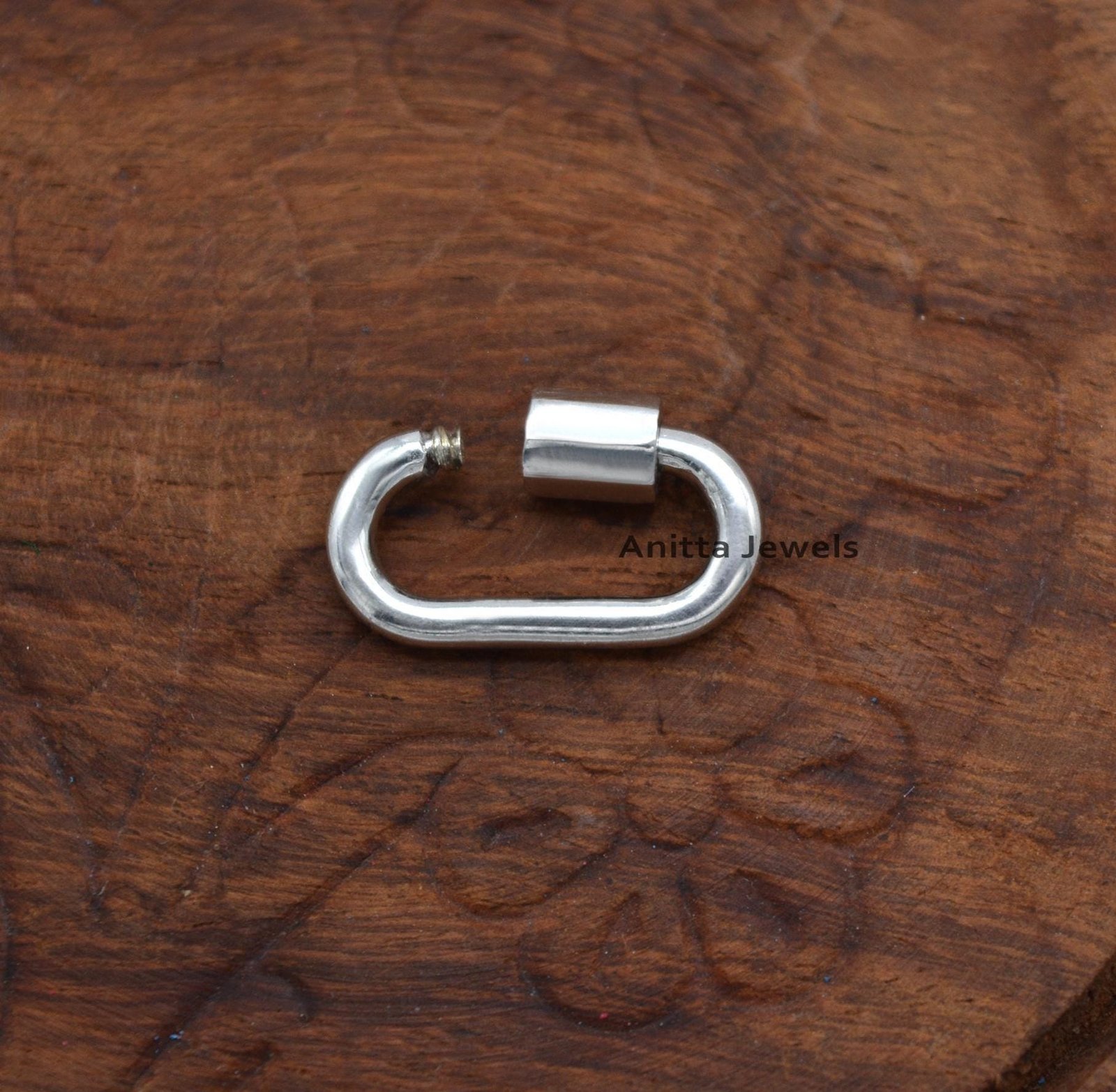 14K Gold Carabiner Lock: Handmade Jewelry Connector (15mm) - View 5 - Anitta Jewels | SKU: etsy_773755466 14K Gold Carabiner Lock: Handmade Jewelry Connector (15mm) - View 5 - Anitta Jewels | SKU: etsy_773755466