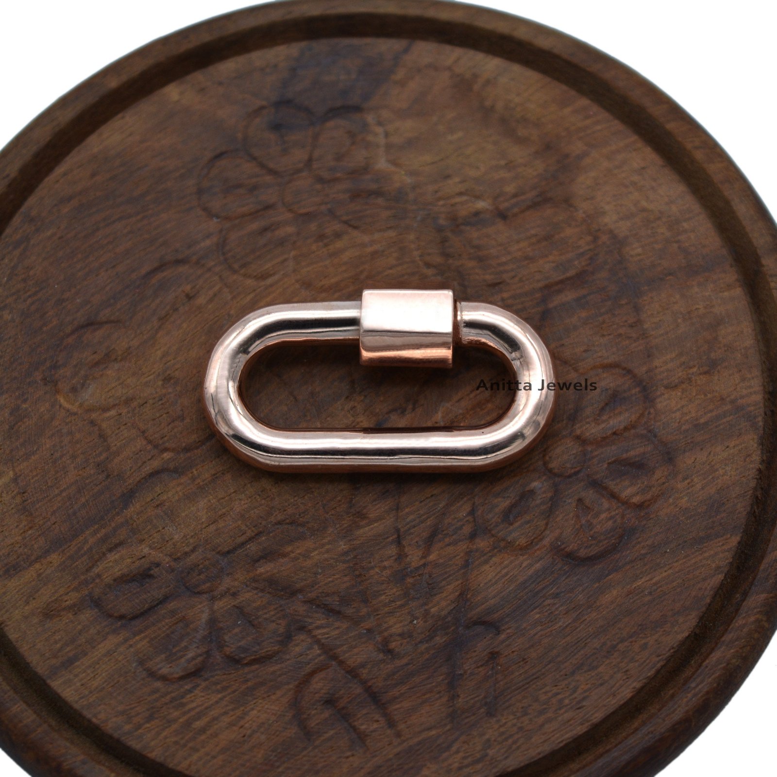 14K Gold Carabiner Lock: Handmade Jewelry Connector (15mm) - View 6 - Anitta Jewels | SKU: etsy_773755466 14K Gold Carabiner Lock: Handmade Jewelry Connector (15mm) - View 6 - Anitta Jewels | SKU: etsy_773755466