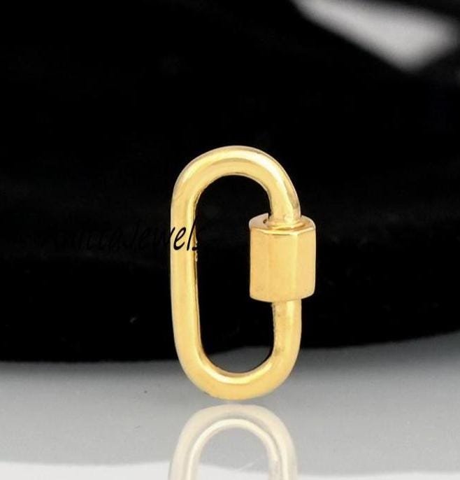 14K Gold Carabiner Lock: Handmade Jewelry Connector (15mm) - View 7 - Anitta Jewels | SKU: etsy_773755466 14K Gold Carabiner Lock: Handmade Jewelry Connector (15mm) - View 7 - Anitta Jewels | SKU: etsy_773755466