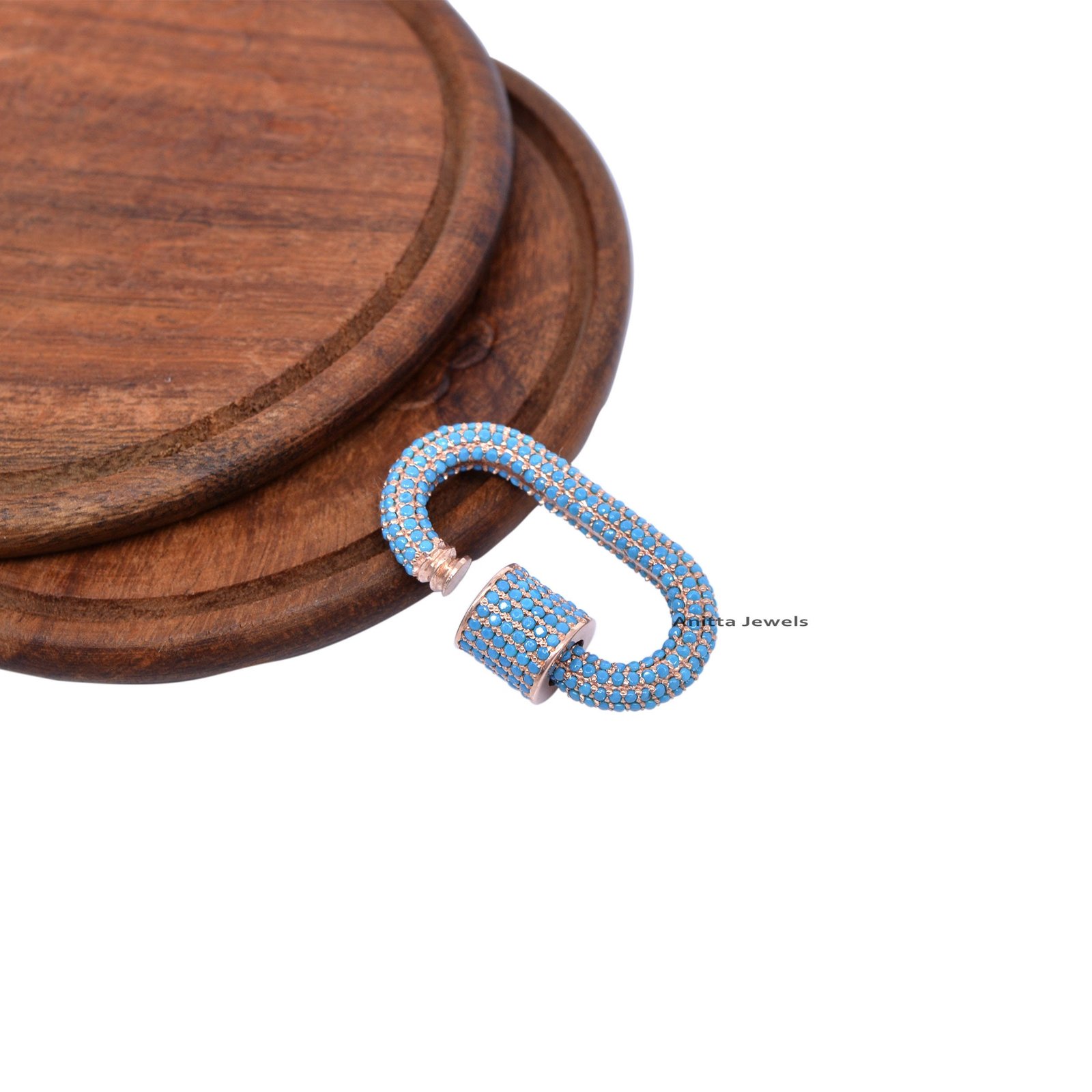 14K Gold Diamond Carabiner Lock Pendant: Handmade Oval Charm - View 5 - Anitta Jewels | SKU: etsy_1066095227 14K Gold Diamond Carabiner Lock Pendant: Handmade Oval Charm - View 5 - Anitta Jewels | SKU: etsy_1066095227