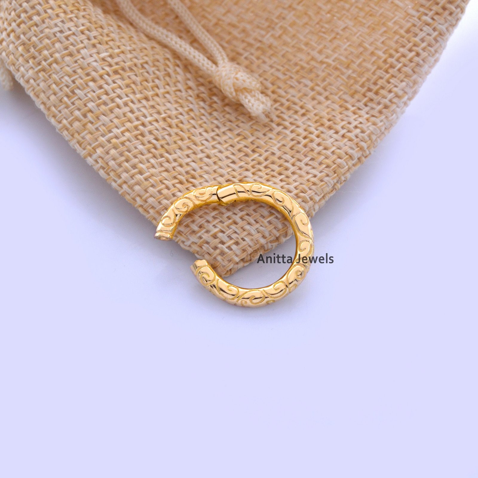 14k Gold Engraved Charm Enhancer Lock: Handmade Multi Charm Holder - View 5 - Anitta Jewels | SKU: etsy_1052655920 14k Gold Engraved Charm Enhancer Lock: Handmade Multi Charm Holder - View 5 - Anitta Jewels | SKU: etsy_1052655920