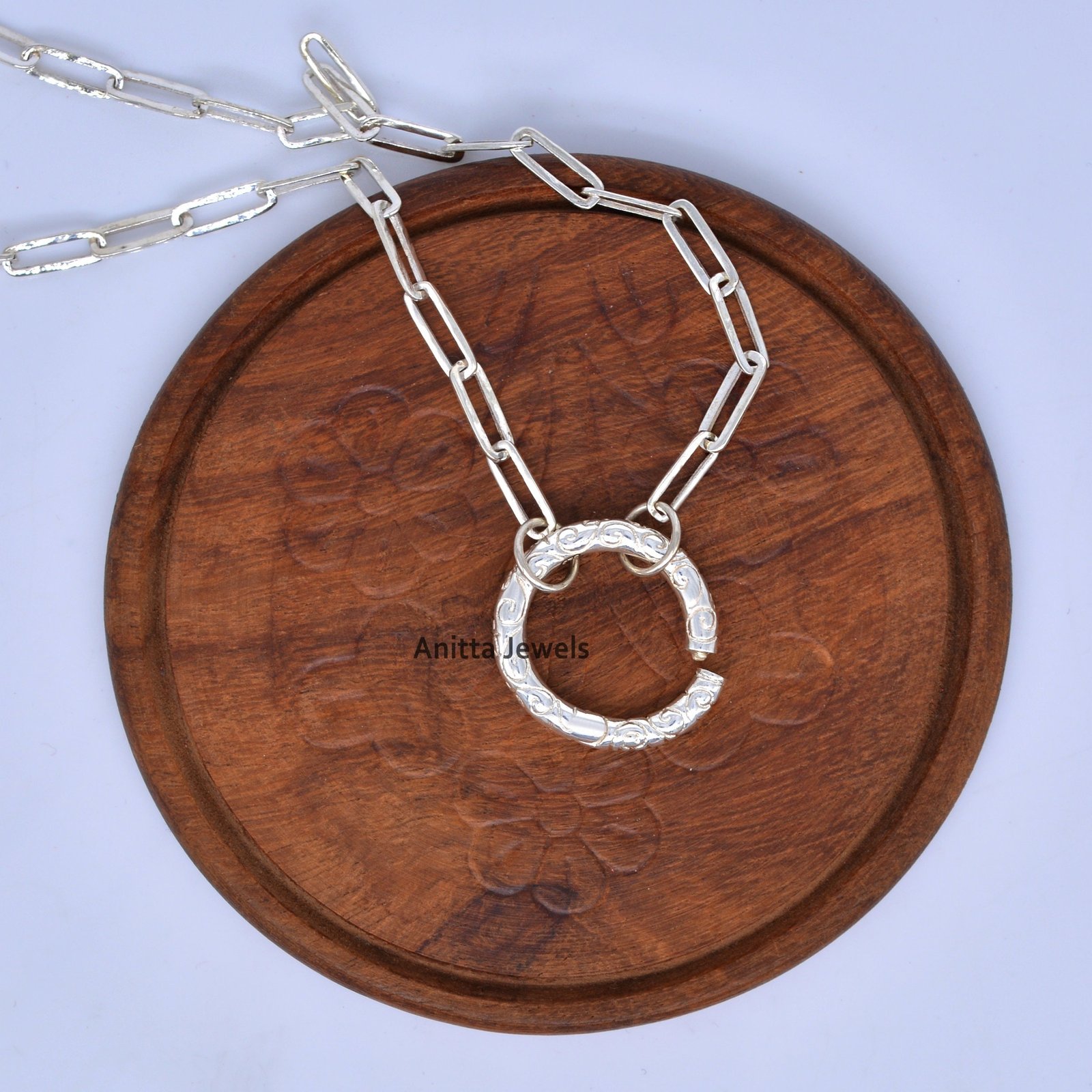 14k Gold Engraved Charm Enhancer Lock: Handmade Multi Charm Holder - View 7 - Anitta Jewels | SKU: etsy_1052655920 14k Gold Engraved Charm Enhancer Lock: Handmade Multi Charm Holder - View 7 - Anitta Jewels | SKU: etsy_1052655920