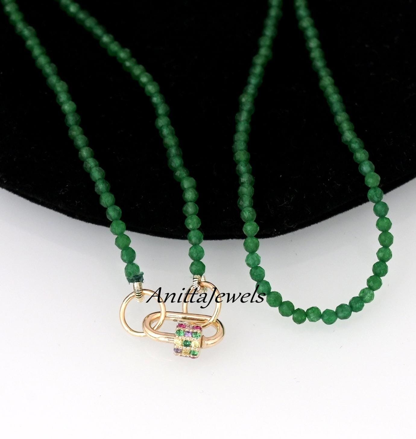 14k Gold Garnet Beads Chain Necklace: Handmade Gemstone Connector - Anitta Jewels | SKU: etsy_1060848788 14k Gold Garnet Beads Chain Necklace: Handmade Gemstone Connector - Anitta Jewels | SKU: etsy_1060848788
