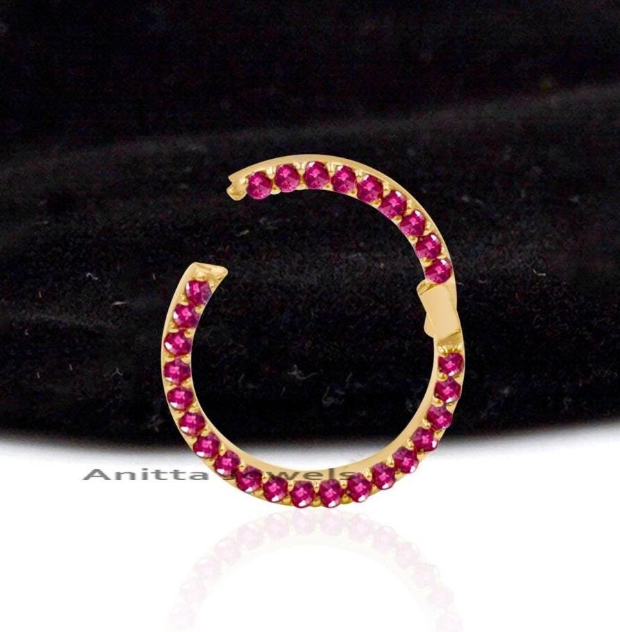 14k Gold Gemstone Enhancer Lock: Handmade Charm Holder (15 MM) - View 2 - Anitta Jewels | SKU: etsy_1048782539 14k Gold Gemstone Enhancer Lock: Handmade Charm Holder (15 MM) - View 2 - Anitta Jewels | SKU: etsy_1048782539