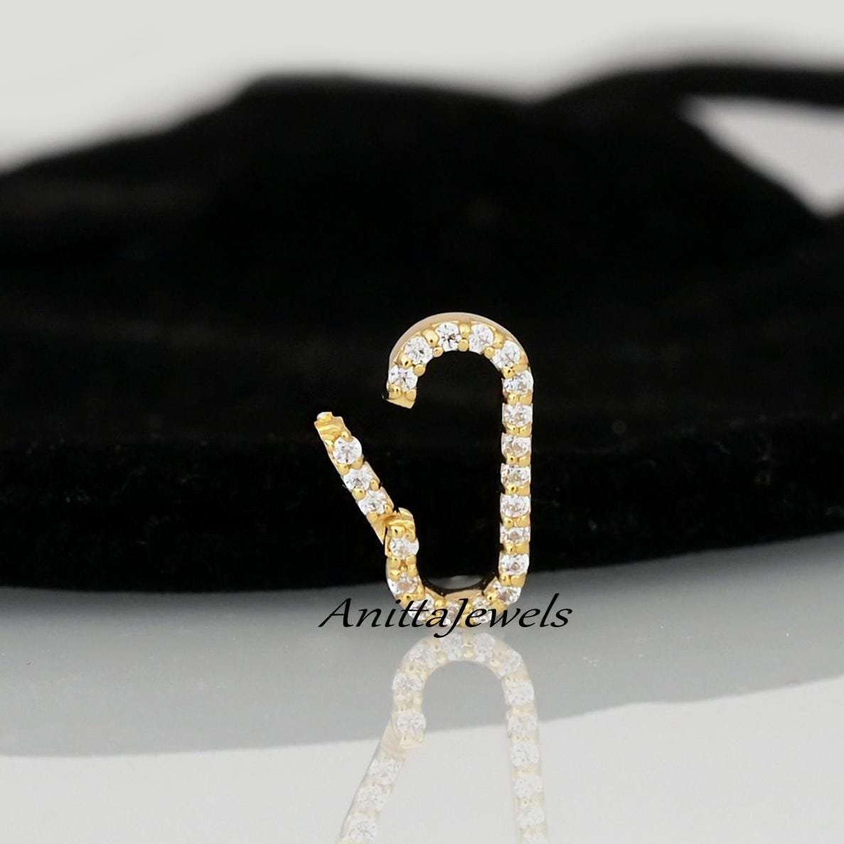 14K Gold Oval Charm Enhancer Pendant: Handmade Turquoise Lock (15*7MM) - View 5 - Anitta Jewels | SKU: etsy_1695663822 14K Gold Oval Charm Enhancer Pendant: Handmade Turquoise Lock (15*7MM) - View 5 - Anitta Jewels | SKU: etsy_1695663822