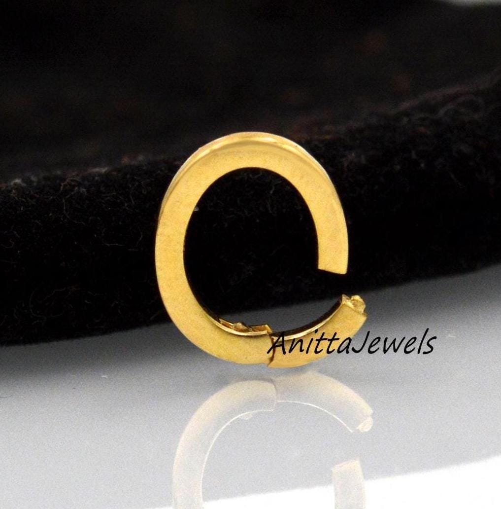 14K Gold Oval Push Lock: Handmade Enhancer Link (12x9MM) - Anitta Jewels | SKU: etsy_1694916910 14K Gold Oval Push Lock: Handmade Enhancer Link (12x9MM) - Anitta Jewels | SKU: etsy_1694916910
