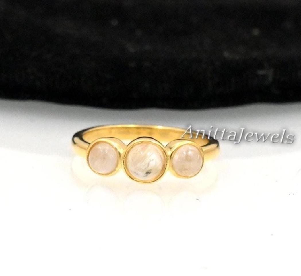 14K Gold Rainbow Moonstone Ring: Bezel Gemstone Engagement - Anitta Jewels | SKU: etsy_1903858041 14K Gold Rainbow Moonstone Ring: Bezel Gemstone Engagement - Anitta Jewels | SKU: etsy_1903858041