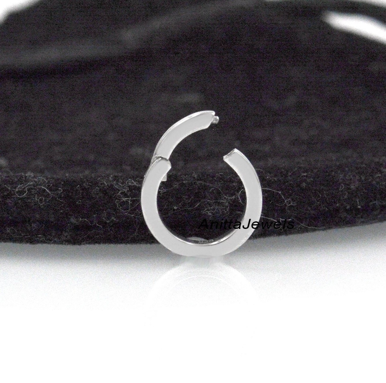 14k Gold Round Charm Holder: Handmade Solid Gold Enhancer - View 2 - Anitta Jewels | SKU: etsy_1694934328 14k Gold Round Charm Holder: Handmade Solid Gold Enhancer - View 2 - Anitta Jewels | SKU: etsy_1694934328
