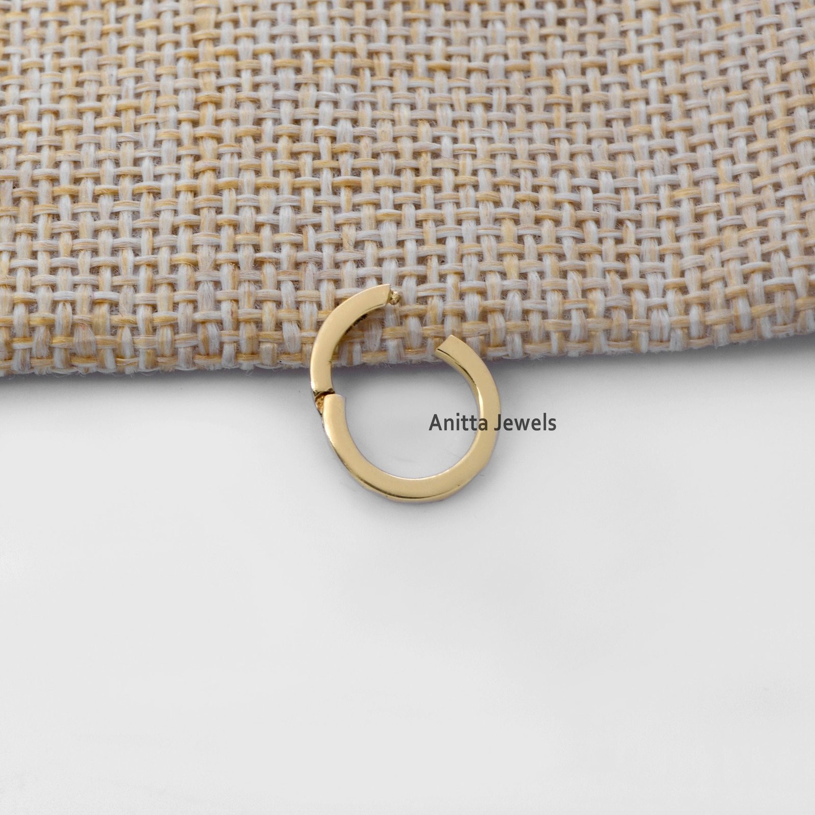 14k Gold Round Charm Holder: Handmade Solid Gold Enhancer - View 5 - Anitta Jewels | SKU: etsy_1694934328 14k Gold Round Charm Holder: Handmade Solid Gold Enhancer - View 5 - Anitta Jewels | SKU: etsy_1694934328