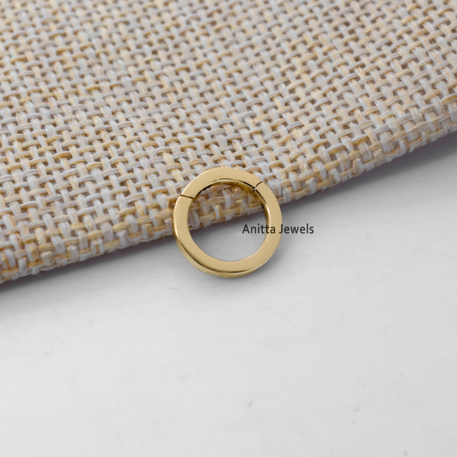 14k Gold Round Charm Holder: Handmade Solid Gold Enhancer - View 6 - Anitta Jewels | SKU: etsy_1694934328 14k Gold Round Charm Holder: Handmade Solid Gold Enhancer - View 6 - Anitta Jewels | SKU: etsy_1694934328
