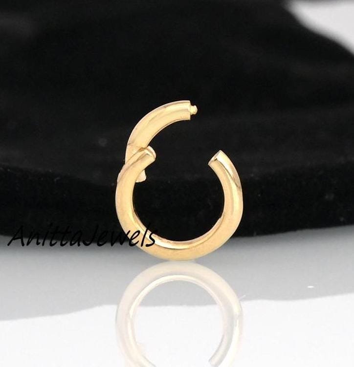 14k Gold Round Charms Holder: Circle Enhancer, Gold Link Lock - Anitta Jewels | SKU: etsy_711201843 14k Gold Round Charms Holder: Circle Enhancer, Gold Link Lock - Anitta Jewels | SKU: etsy_711201843