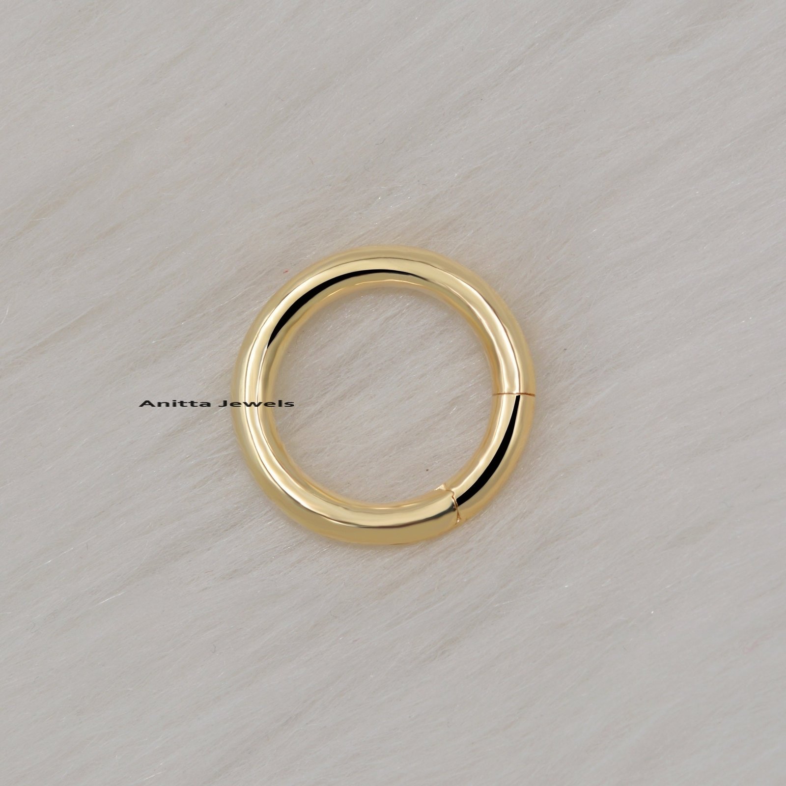 14k Gold Round Charms Holder: Circle Enhancer, Gold Link Lock - View 4 - Anitta Jewels | SKU: etsy_711201843 14k Gold Round Charms Holder: Circle Enhancer, Gold Link Lock - View 4 - Anitta Jewels | SKU: etsy_711201843