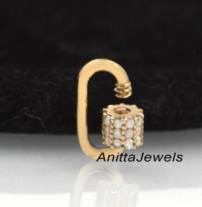 14K Gold Ruby Carabiner Lock: Handmade Charm Pendant (12x6 MM) - View 4 - Anitta Jewels | SKU: etsy_1026128676 14K Gold Ruby Carabiner Lock: Handmade Charm Pendant (12x6 MM) - View 4 - Anitta Jewels | SKU: etsy_1026128676
