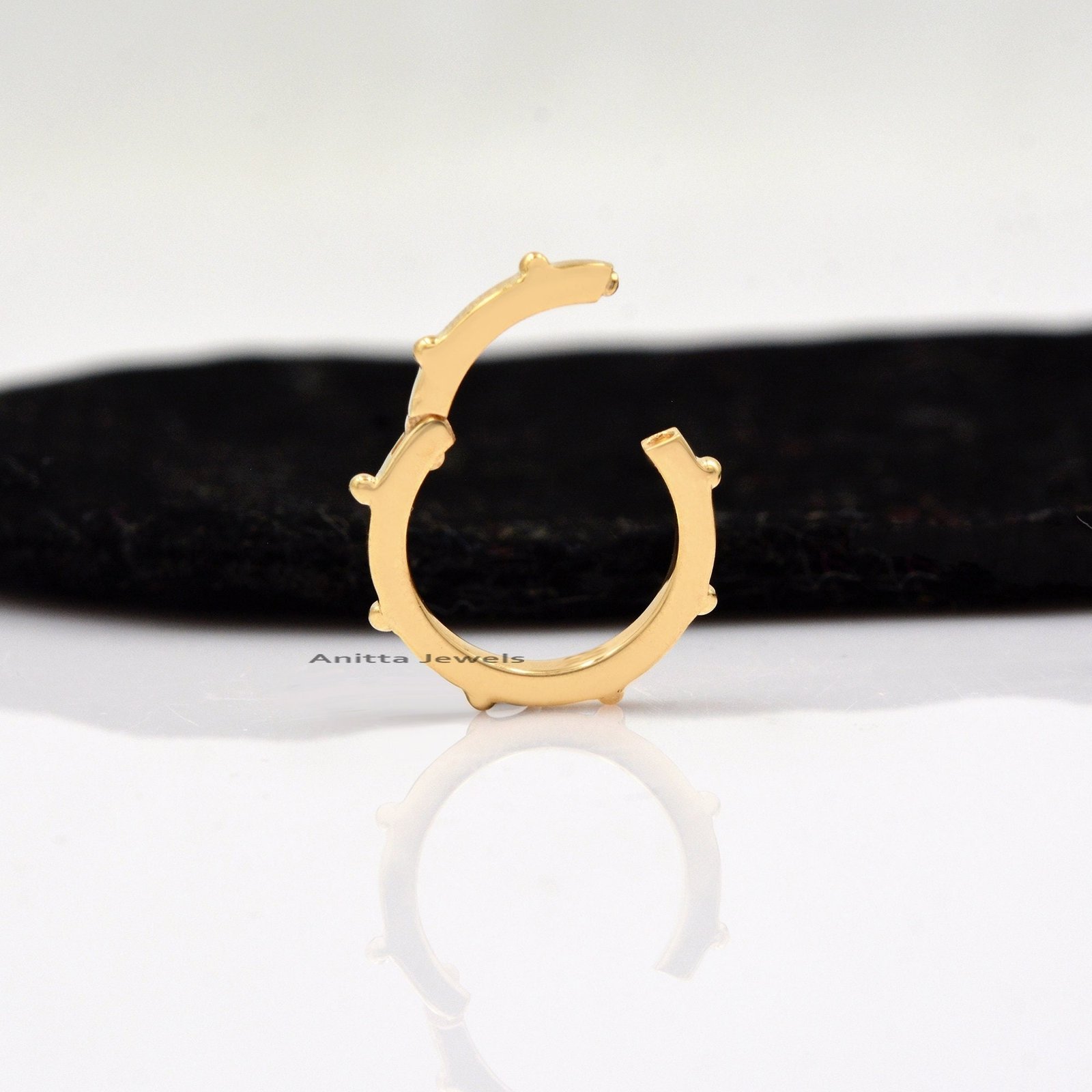 14k Gold Star Charms Holder: Handmade Enhancer Link Clasp - View 2 - Anitta Jewels | SKU: etsy_1709105943 14k Gold Star Charms Holder: Handmade Enhancer Link Clasp - View 2 - Anitta Jewels | SKU: etsy_1709105943