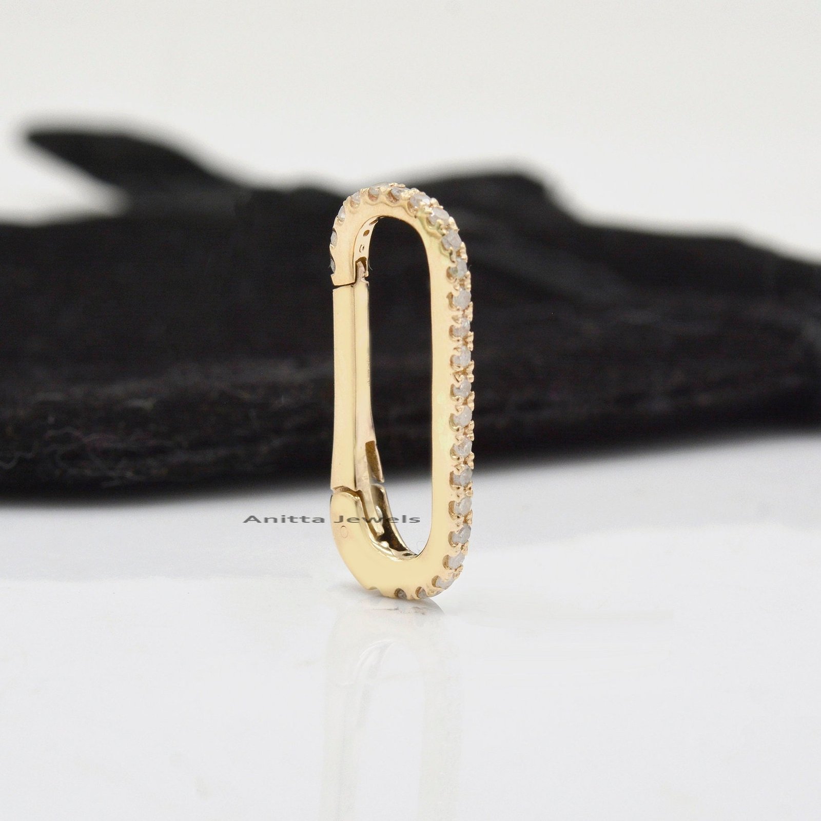 14k Gold Star Charms Holder: Handmade Enhancer Link Clasp - View 5 - Anitta Jewels | SKU: etsy_1709105943 14k Gold Star Charms Holder: Handmade Enhancer Link Clasp - View 5 - Anitta Jewels | SKU: etsy_1709105943