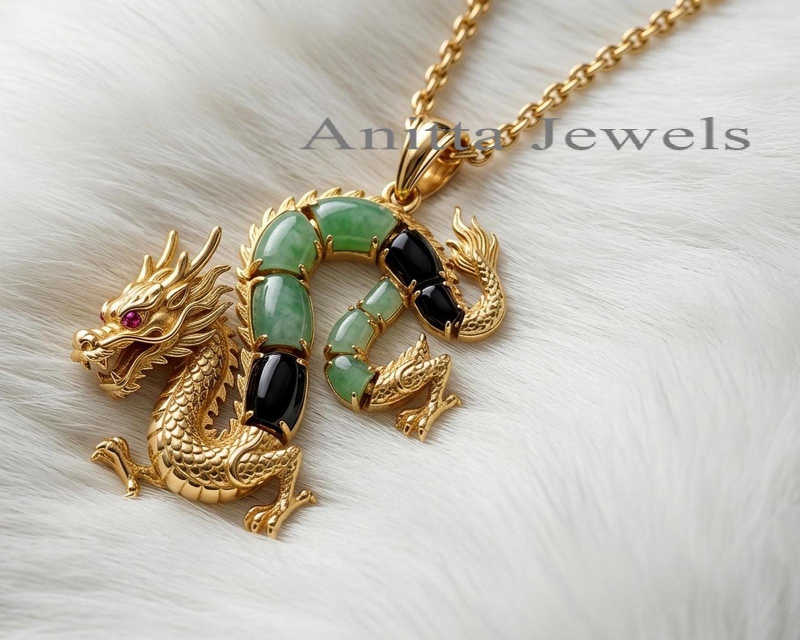 14K Plated Chinese Dragon Pendant, Dragon Jewelry, Mythical Dragon Pendant Charm, Dainty Gemstone Dragon Pendant, Gift for D 14K Plated Chinese Dragon Pendant, Dragon Jewelry, Mythical Dragon Pendant Charm, Dainty Gemstone Dragon Pendant, Gift for D
