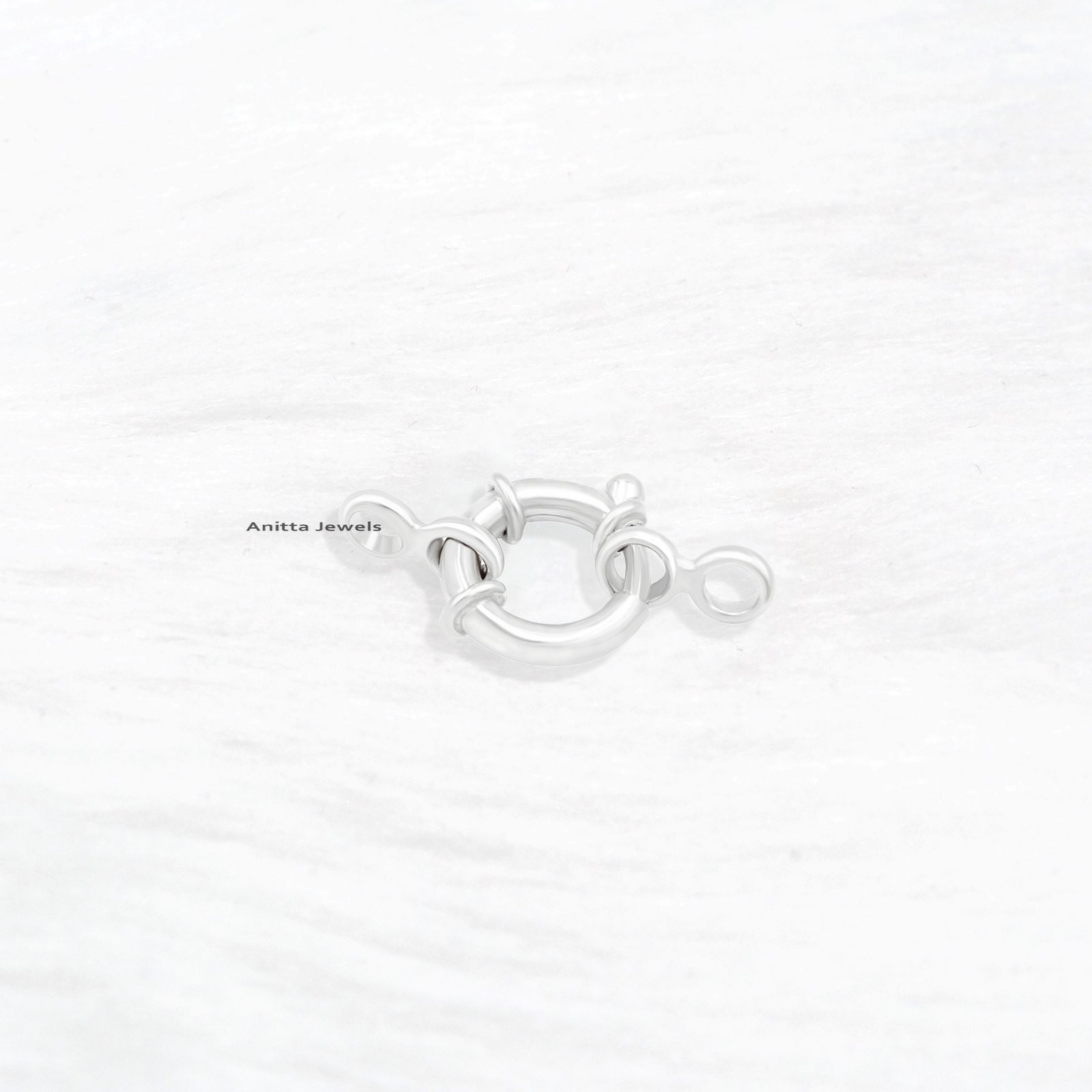 14k Solid Gold Spring Lock: Handmade Sailor's Clasp - View 7 - Anitta Jewels | SKU: etsy_1694924324 14k Solid Gold Spring Lock: Handmade Sailor's Clasp - View 7 - Anitta Jewels | SKU: etsy_1694924324