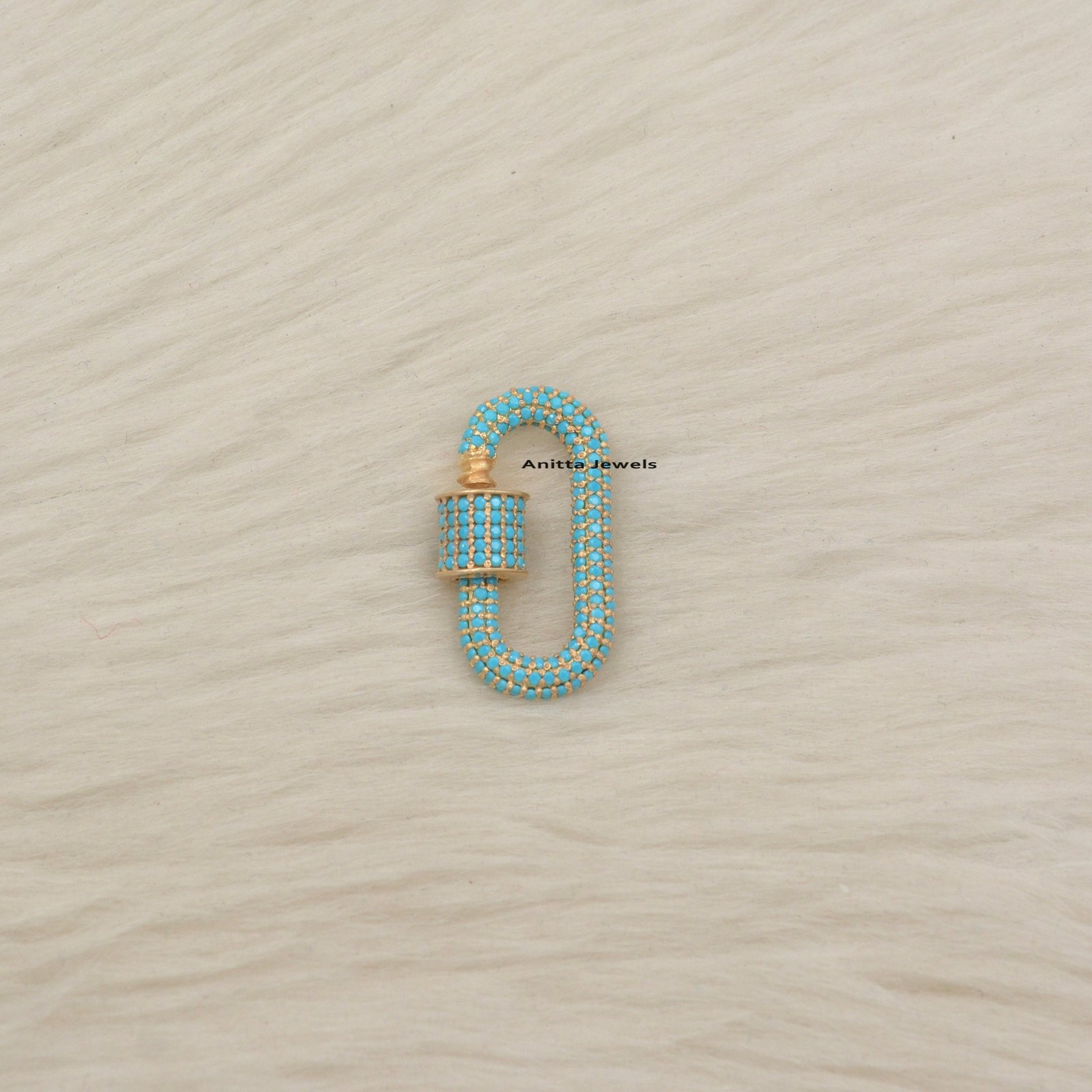 925 Silver Diamond Carabiner Lock: Handmade Oval Pendant (25*14 MM) - View 3 - Anitta Jewels | SKU: etsy_1084500518 925 Silver Diamond Carabiner Lock: Handmade Oval Pendant (25*14 MM) - View 3 - Anitta Jewels | SKU: etsy_1084500518