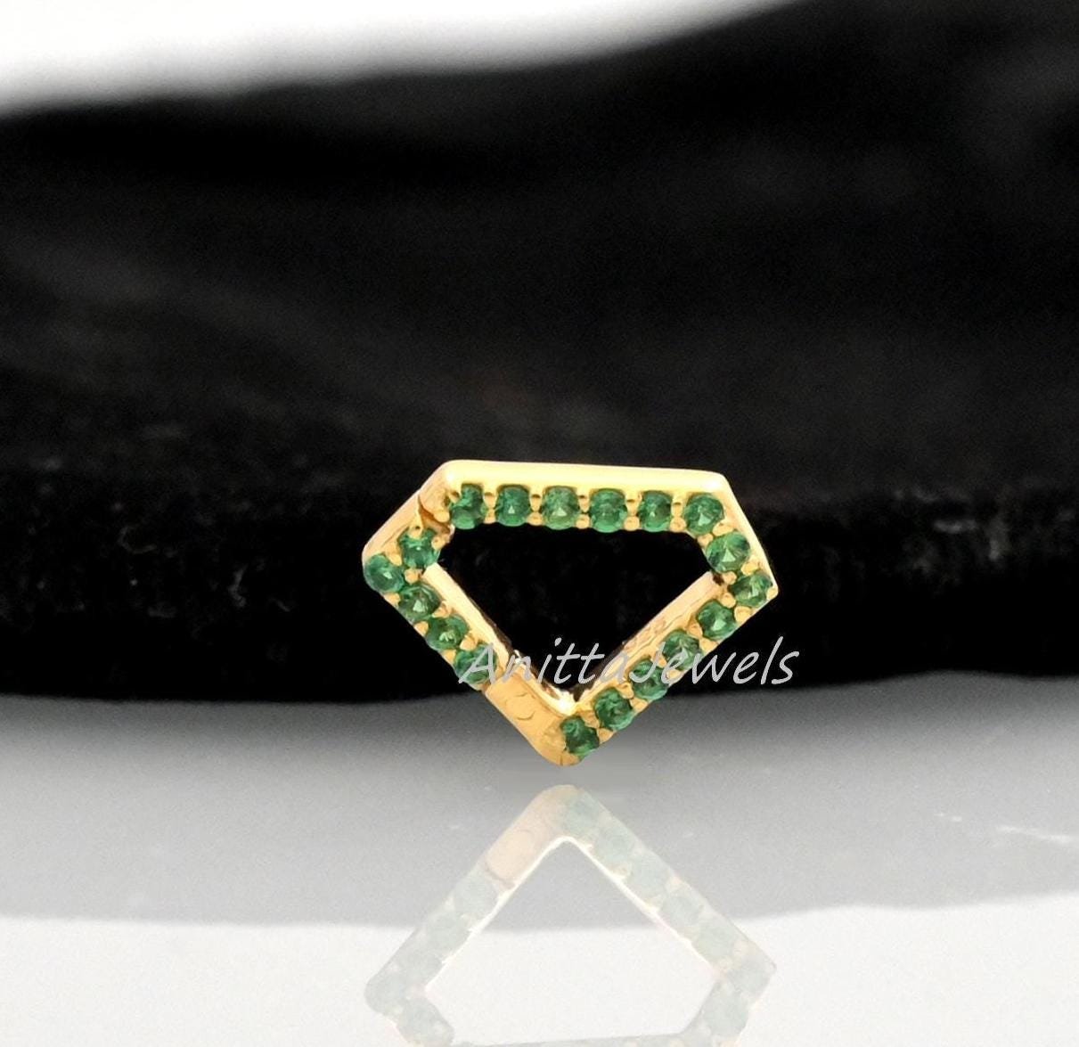 925 Silver Diamond Charm Holder: Openable Link Enhancer (10x13 MM) - View 7 - Anitta Jewels | SKU: etsy_1408259798 925 Silver Diamond Charm Holder: Openable Link Enhancer (10x13 MM) - View 7 - Anitta Jewels | SKU: etsy_1408259798