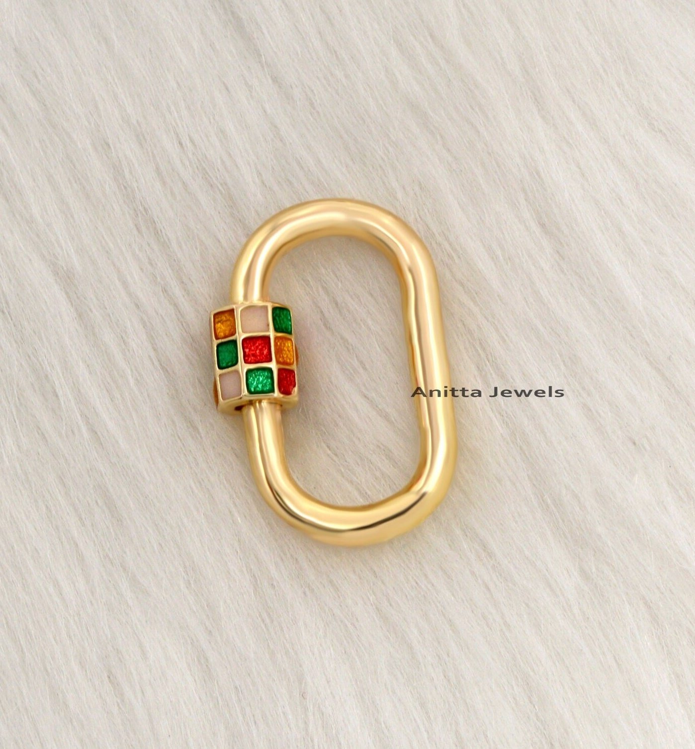 925 Silver Enamel Carabiner Lock: Multi-Color Jewelry Clasp - View 5 - Anitta Jewels | SKU: etsy_908318109 925 Silver Enamel Carabiner Lock: Multi-Color Jewelry Clasp - View 5 - Anitta Jewels | SKU: etsy_908318109