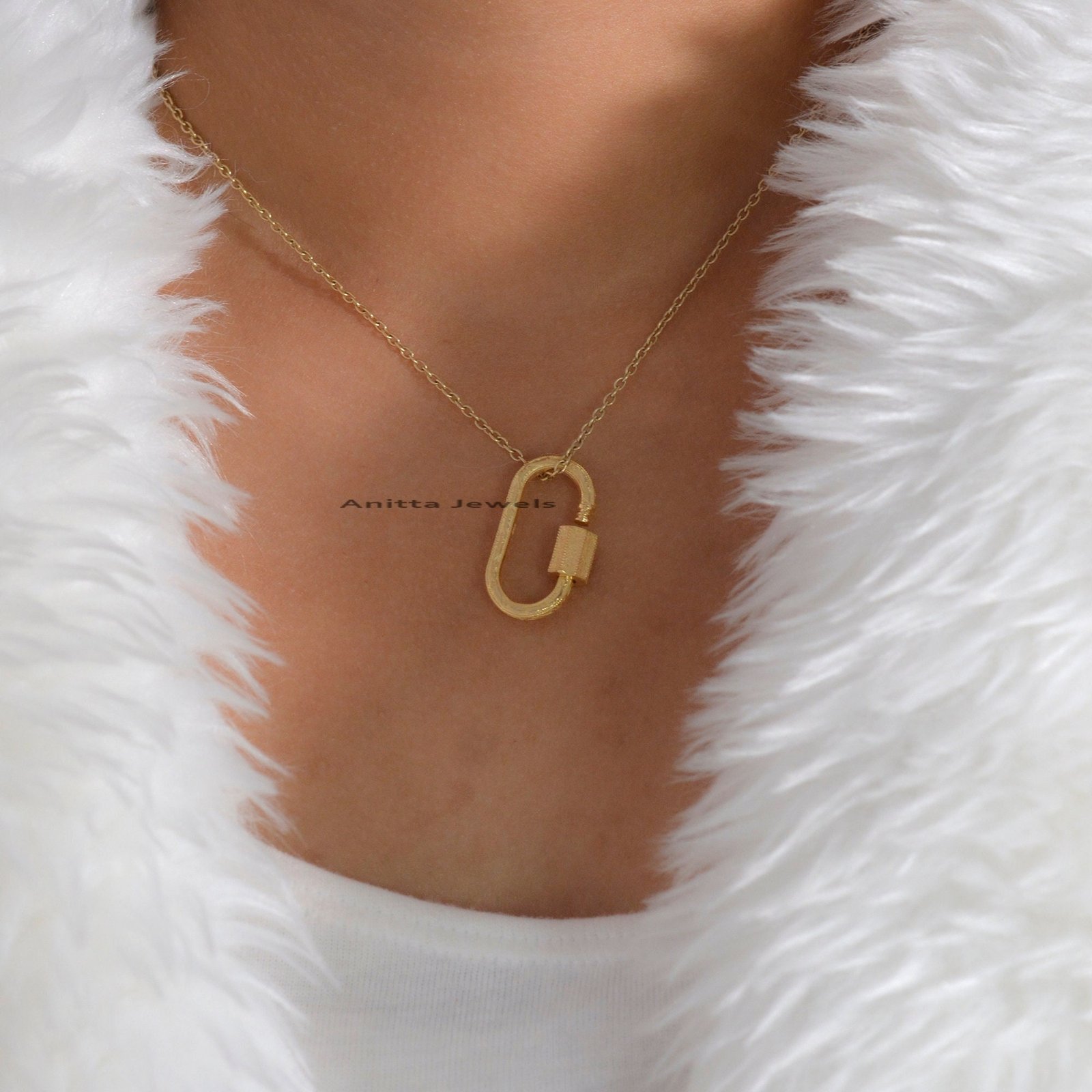 925 Silver Engraved Carabiner Lock: Handmade Designer Pendant - View 7 - Anitta Jewels | SKU: etsy_905734624 925 Silver Engraved Carabiner Lock: Handmade Designer Pendant - View 7 - Anitta Jewels | SKU: etsy_905734624