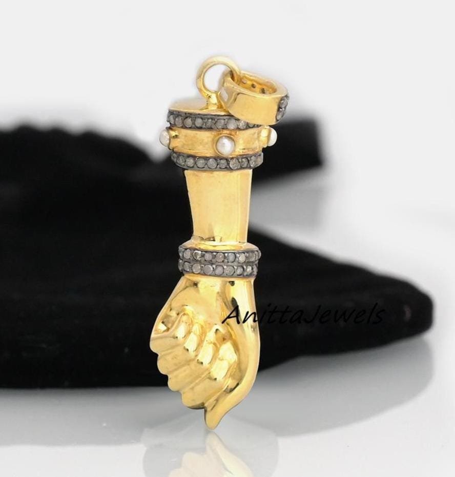925 Silver Figa Hand Pendant: Lucky Gemstone Charm - Anitta Jewels | SKU: etsy_1090822305 925 Silver Figa Hand Pendant: Lucky Gemstone Charm - Anitta Jewels | SKU: etsy_1090822305