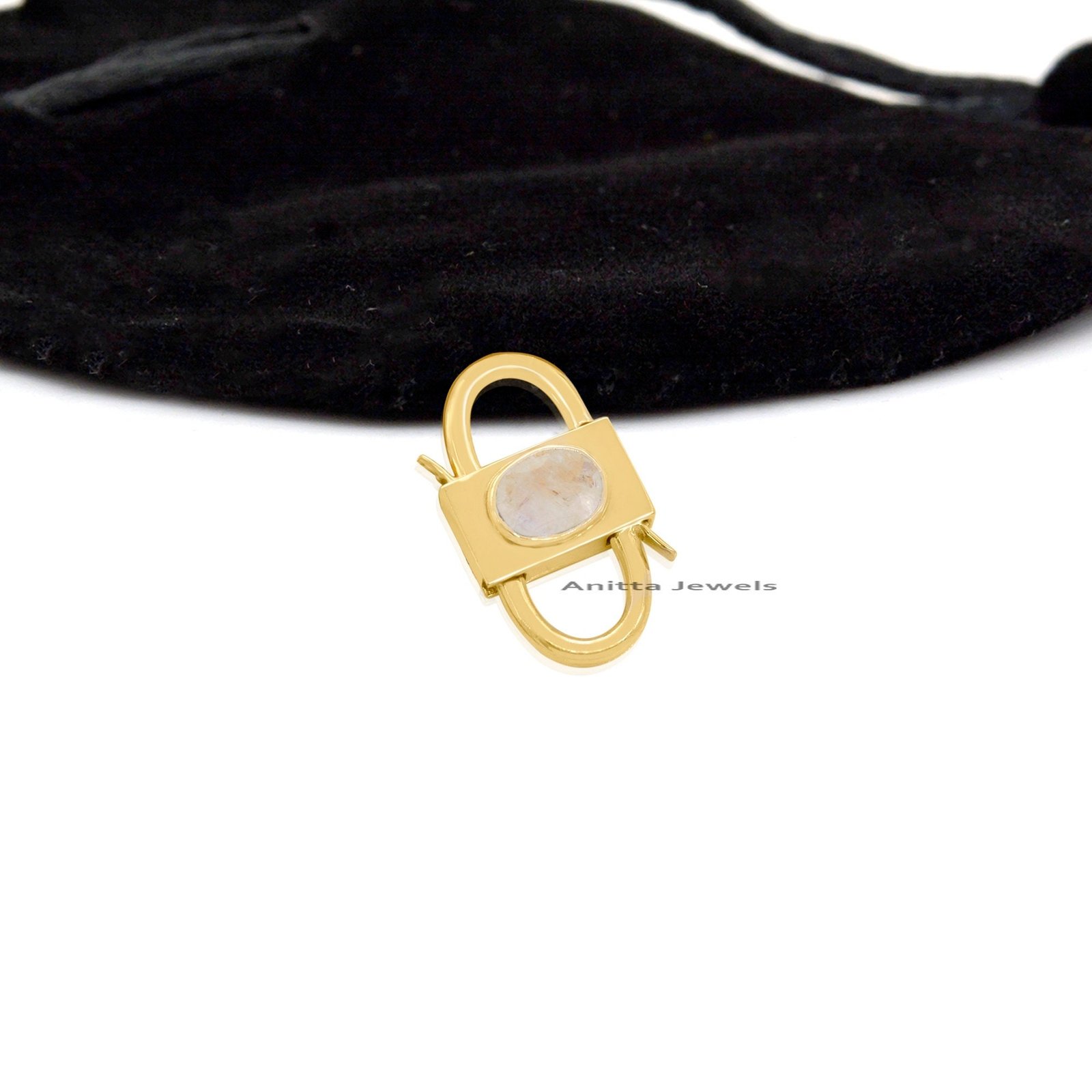 925 Silver Gemstone Padlock Connector: Amethyst, Garnet, Onyx - View 4 - Anitta Jewels | SKU: etsy_963884793 925 Silver Gemstone Padlock Connector: Amethyst, Garnet, Onyx - View 4 - Anitta Jewels | SKU: etsy_963884793