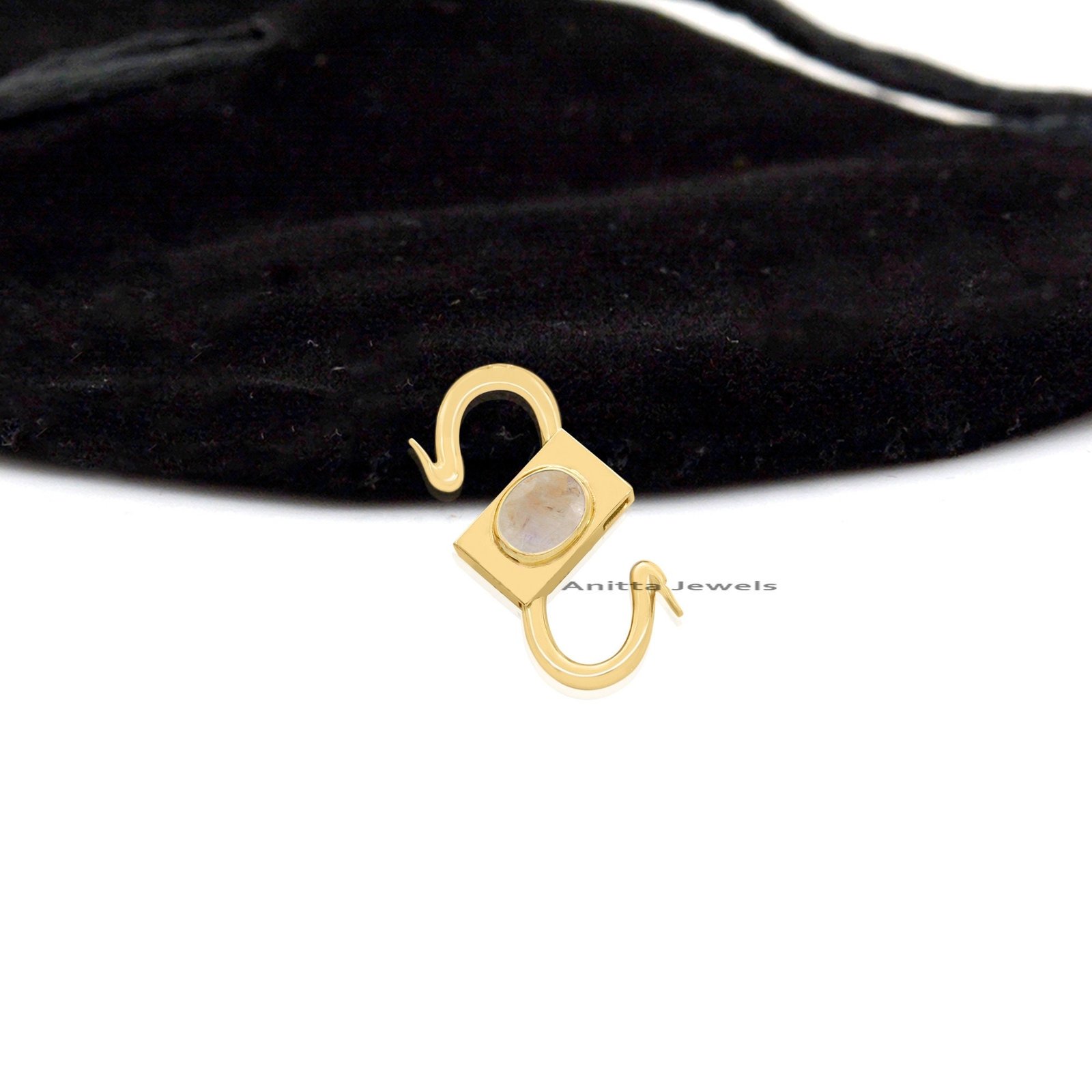 925 Silver Gemstone Padlock Connector: Amethyst, Garnet, Onyx - View 5 - Anitta Jewels | SKU: etsy_963884793 925 Silver Gemstone Padlock Connector: Amethyst, Garnet, Onyx - View 5 - Anitta Jewels | SKU: etsy_963884793