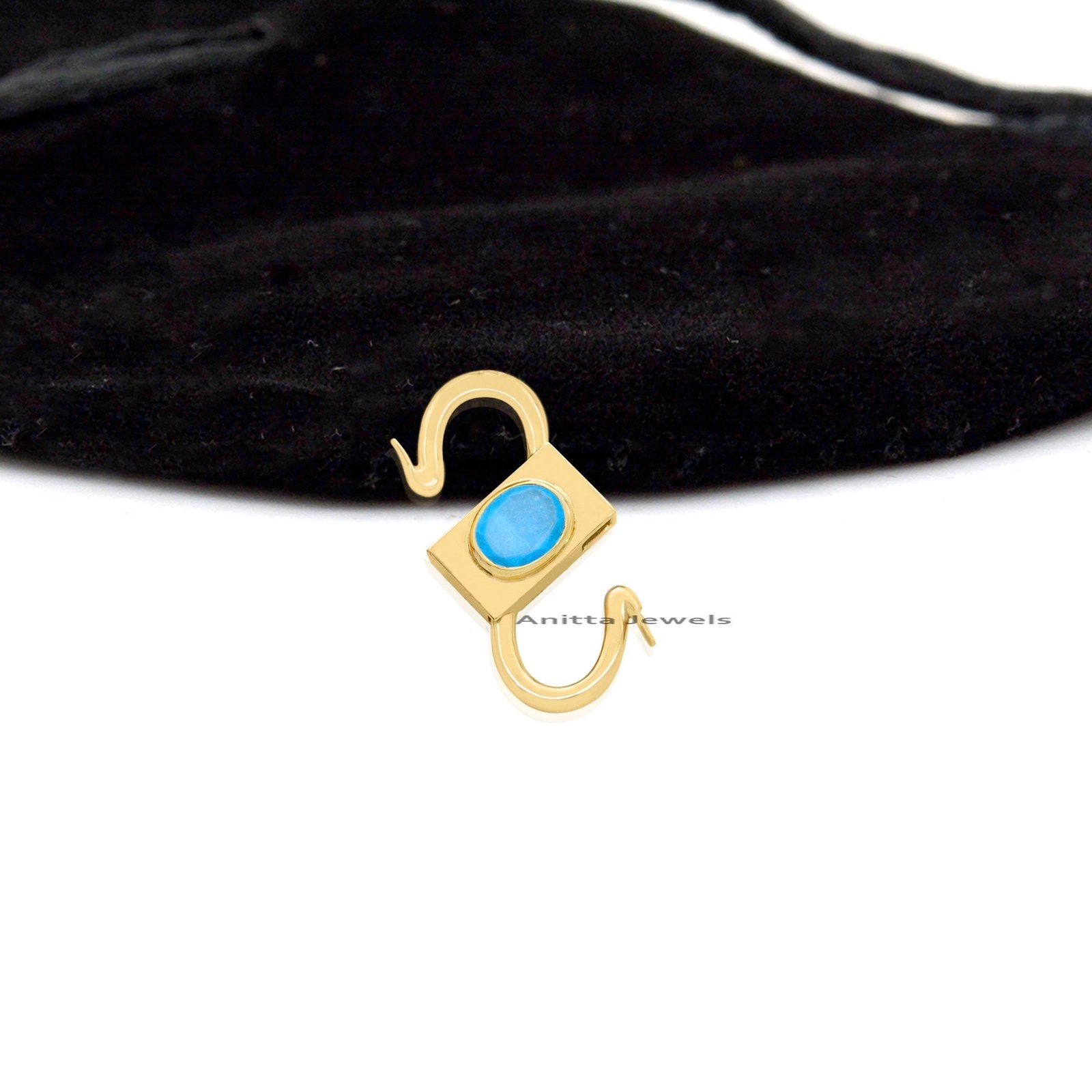 925 Silver Gemstone Padlock Connector: Amethyst, Garnet, Onyx - View 6 - Anitta Jewels | SKU: etsy_963884793 925 Silver Gemstone Padlock Connector: Amethyst, Garnet, Onyx - View 6 - Anitta Jewels | SKU: etsy_963884793
