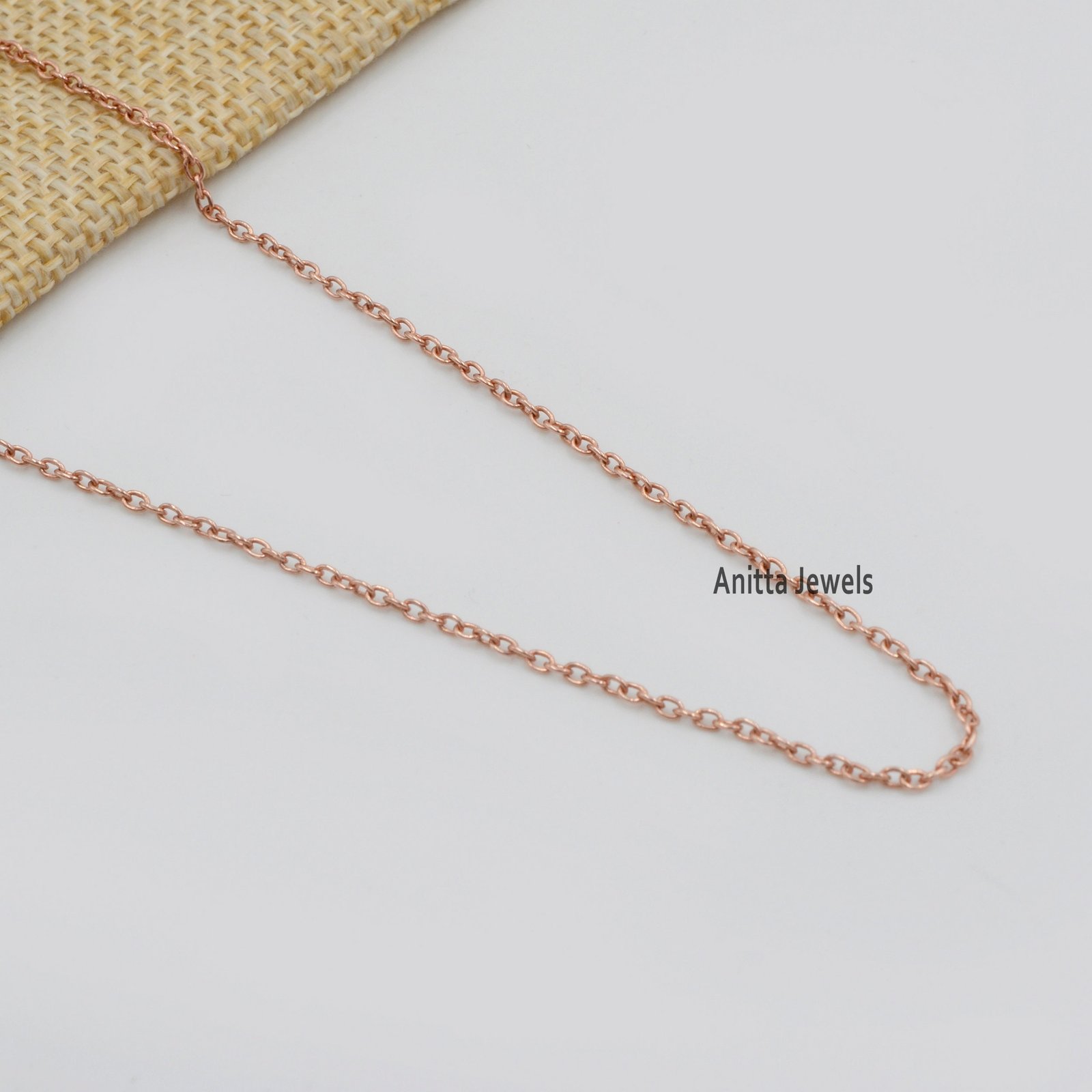 925 Silver Handmade Rolo Link Chain Necklace - View 2 - Anitta Jewels | SKU: etsy_1051916163 925 Silver Handmade Rolo Link Chain Necklace - View 2 - Anitta Jewels | SKU: etsy_1051916163