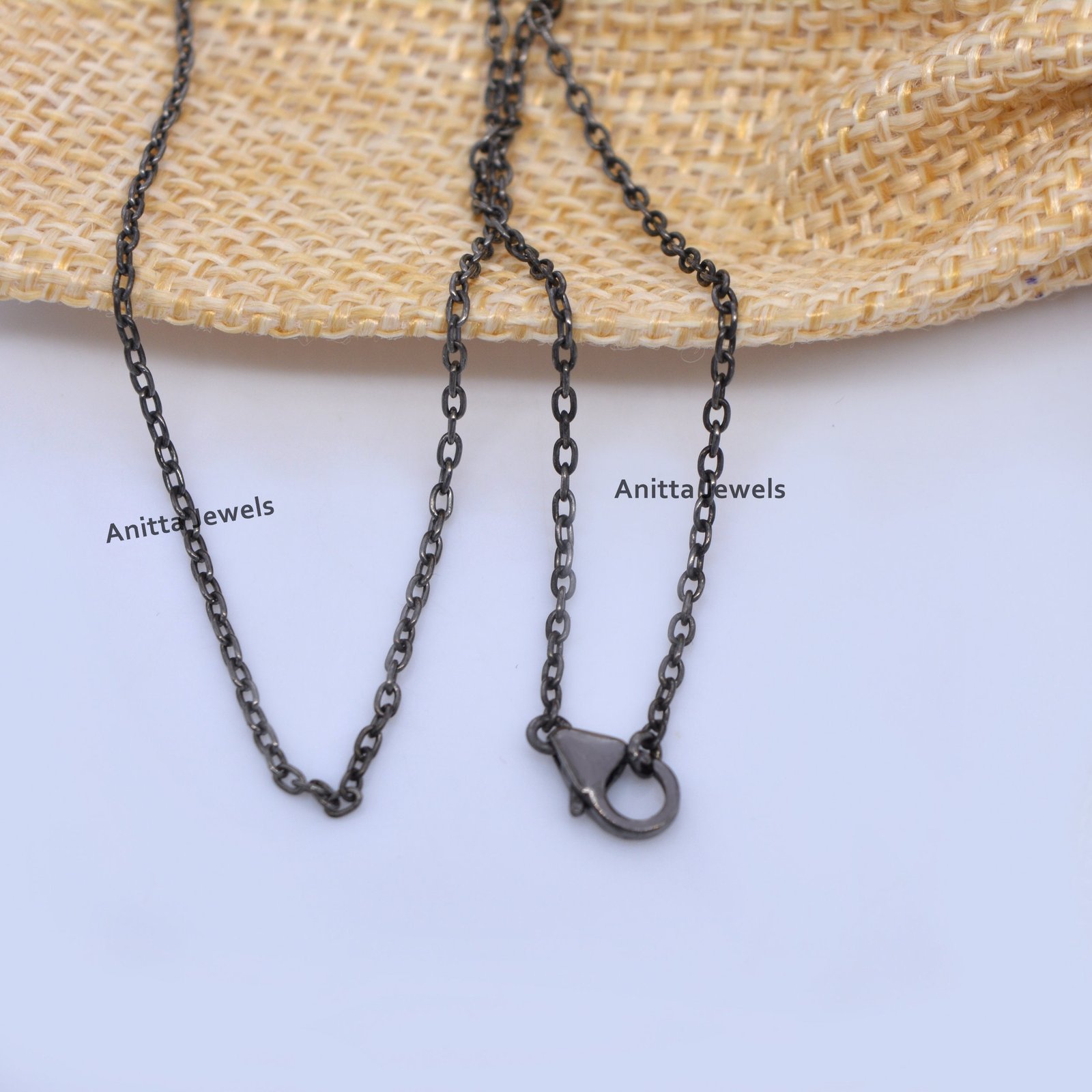 925 Silver Handmade Rolo Link Chain Necklace - View 5 - Anitta Jewels | SKU: etsy_1051916163 925 Silver Handmade Rolo Link Chain Necklace - View 5 - Anitta Jewels | SKU: etsy_1051916163