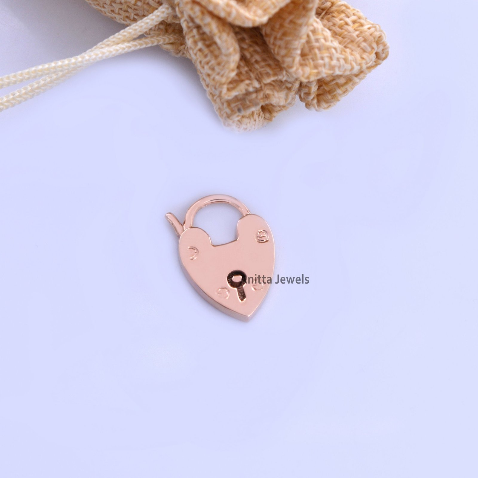 925 Silver Heart Padlock Connector: Dainty Women's Pendant (20 MM) - View 2 - Anitta Jewels | SKU: etsy_981524984 925 Silver Heart Padlock Connector: Dainty Women's Pendant (20 MM) - View 2 - Anitta Jewels | SKU: etsy_981524984