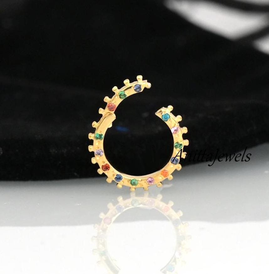 925 Silver Multi Sapphire Enhancer Lock: Handmade Jewelry Connector - Anitta Jewels | SKU: etsy_917342014 925 Silver Multi Sapphire Enhancer Lock: Handmade Jewelry Connector - Anitta Jewels | SKU: etsy_917342014