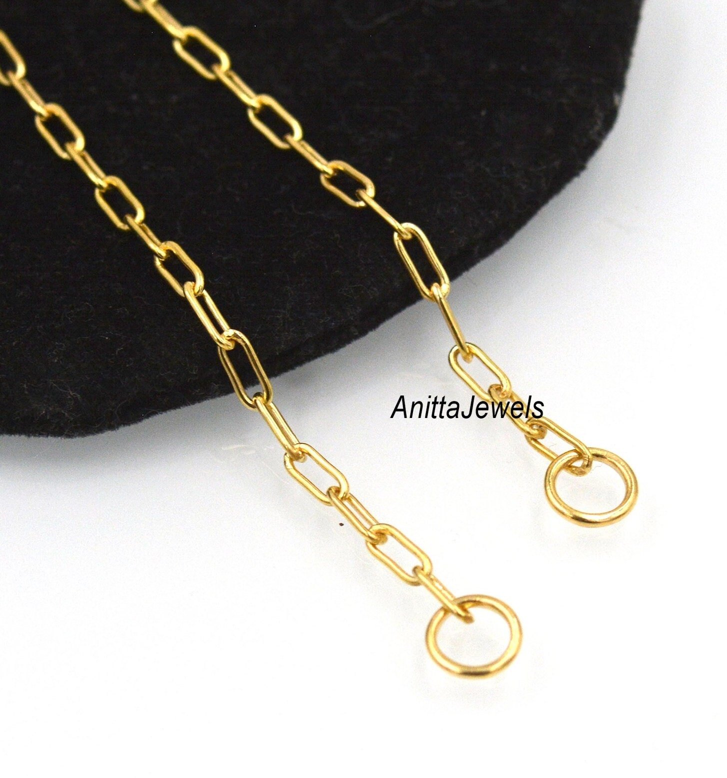 925 Silver Oval Link Chain Necklace: Handmade Enhancer Connector - View 2 - Anitta Jewels | SKU: etsy_1060840176 925 Silver Oval Link Chain Necklace: Handmade Enhancer Connector - View 2 - Anitta Jewels | SKU: etsy_1060840176