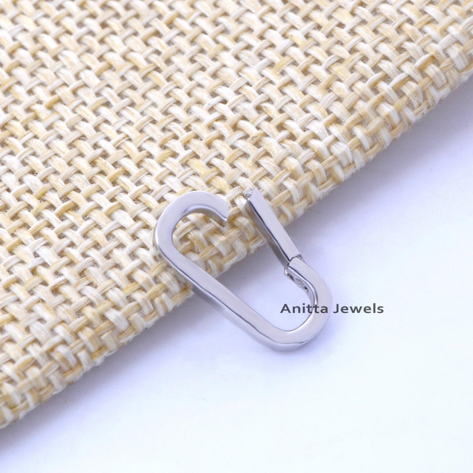 925 Silver Rope Chain Necklace: Handmade Oval Push Lock - View 6 - Anitta Jewels | SKU: etsy_1052929929 925 Silver Rope Chain Necklace: Handmade Oval Push Lock - View 6 - Anitta Jewels | SKU: etsy_1052929929