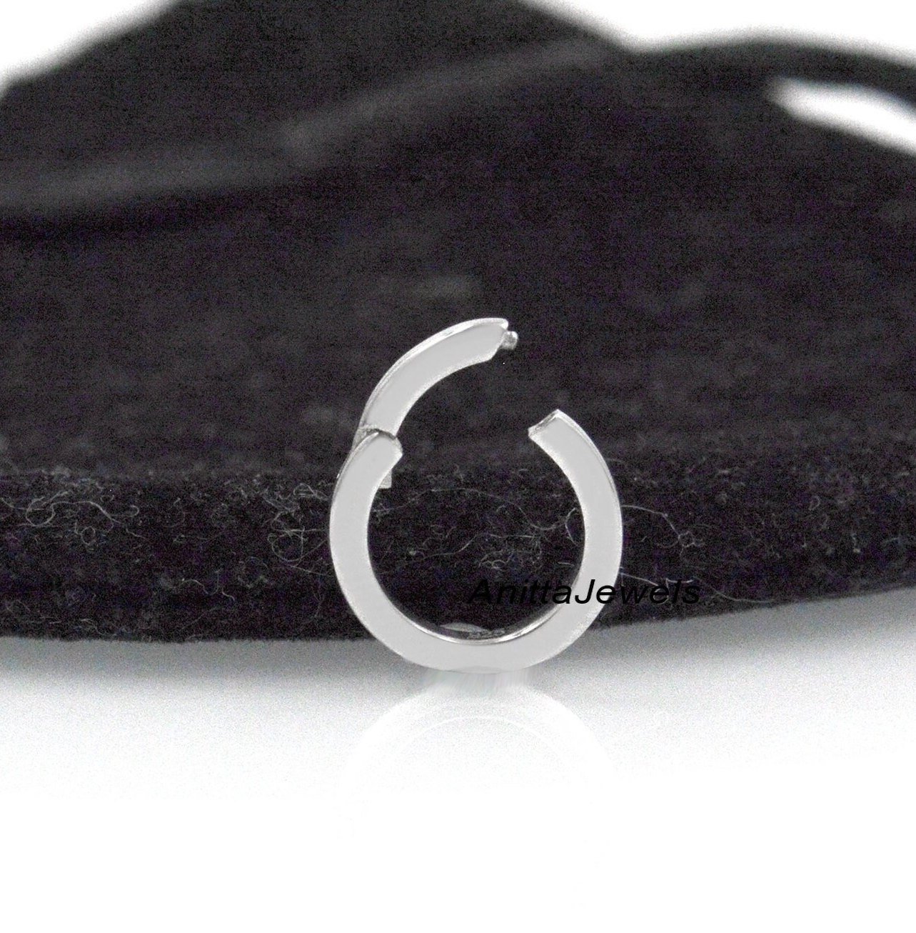 925 Silver Round Charm Holder: Push Lock Enhancer - Anitta Jewels | SKU: etsy_930721030 925 Silver Round Charm Holder: Push Lock Enhancer - Anitta Jewels | SKU: etsy_930721030