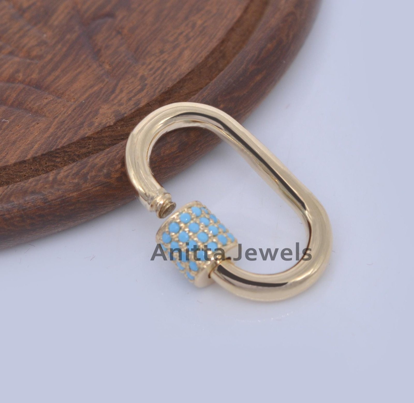 925 Silver Turquoise Carabiner Lock Necklace: Handmade Gemstone Jewelry - View 2 - Anitta Jewels | SKU: etsy_761259689 925 Silver Turquoise Carabiner Lock Necklace: Handmade Gemstone Jewelry - View 2 - Anitta Jewels | SKU: etsy_761259689