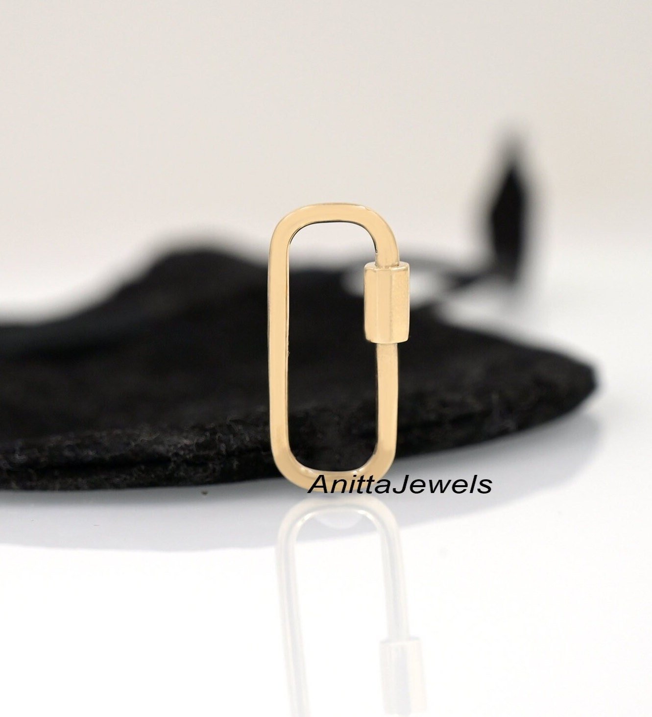 925 Sterling Silver Rectangle Carabiner Lock: Handmade Jewelry Pendant - Anitta Jewels | SKU: etsy_780540333 925 Sterling Silver Rectangle Carabiner Lock: Handmade Jewelry Pendant - Anitta Jewels | SKU: etsy_780540333