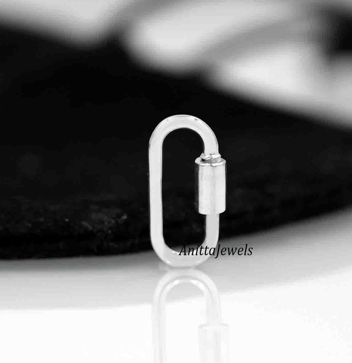 9K Gold Carabiner Lock: Handmade Pendant Clasp - View 6 - Anitta Jewels | SKU: etsy_1089142189 9K Gold Carabiner Lock: Handmade Pendant Clasp - View 6 - Anitta Jewels | SKU: etsy_1089142189