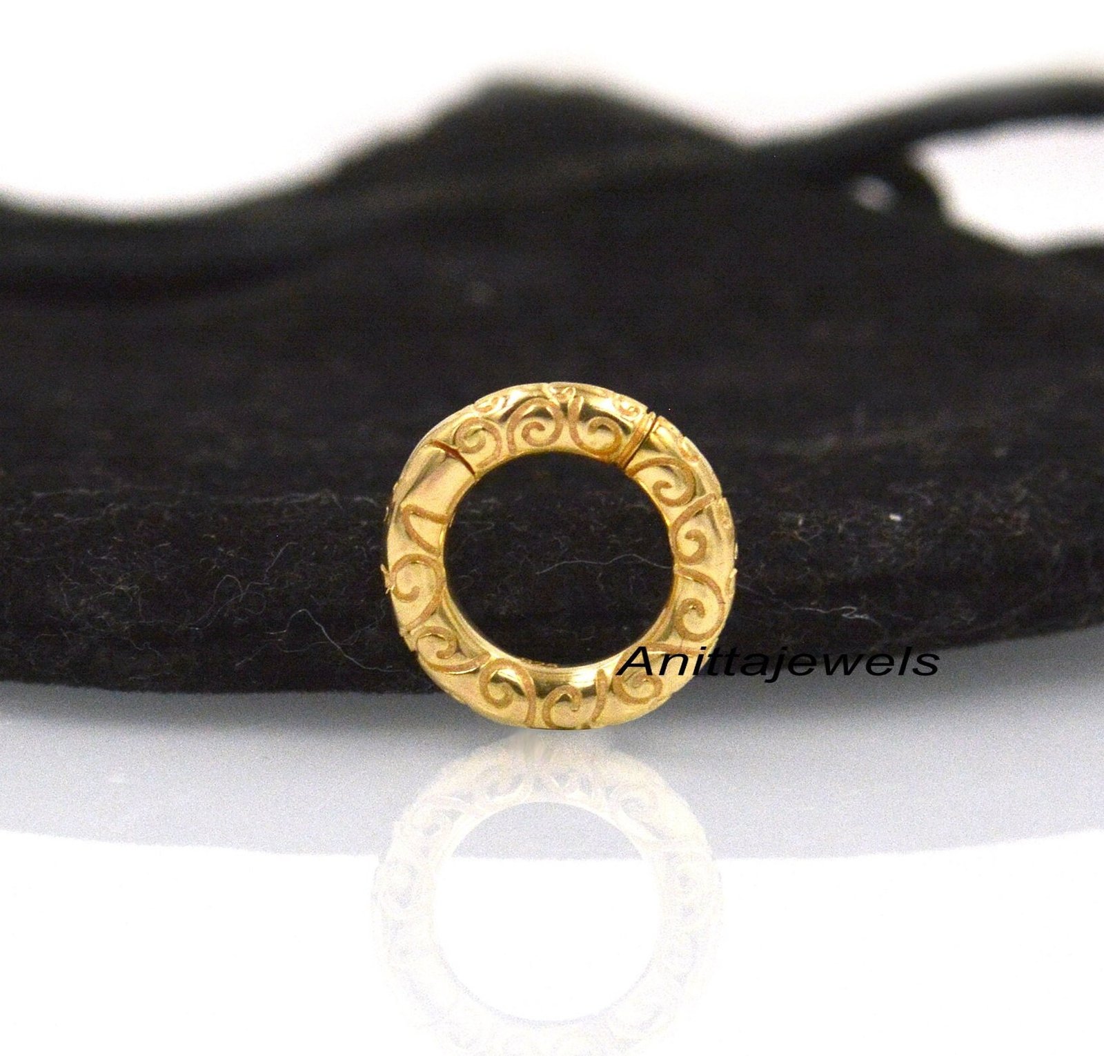 Engraved Sterling Silver Charm Holder: 14k Gold Accent, 15/20mm, multi enhancer lock - Anitta Jewels | SKU: etsy_917340774 Engraved Sterling Silver Charm Holder: 14k Gold Accent, 15/20mm, multi enhancer lock - Anitta Jewels | SKU: etsy_917340774