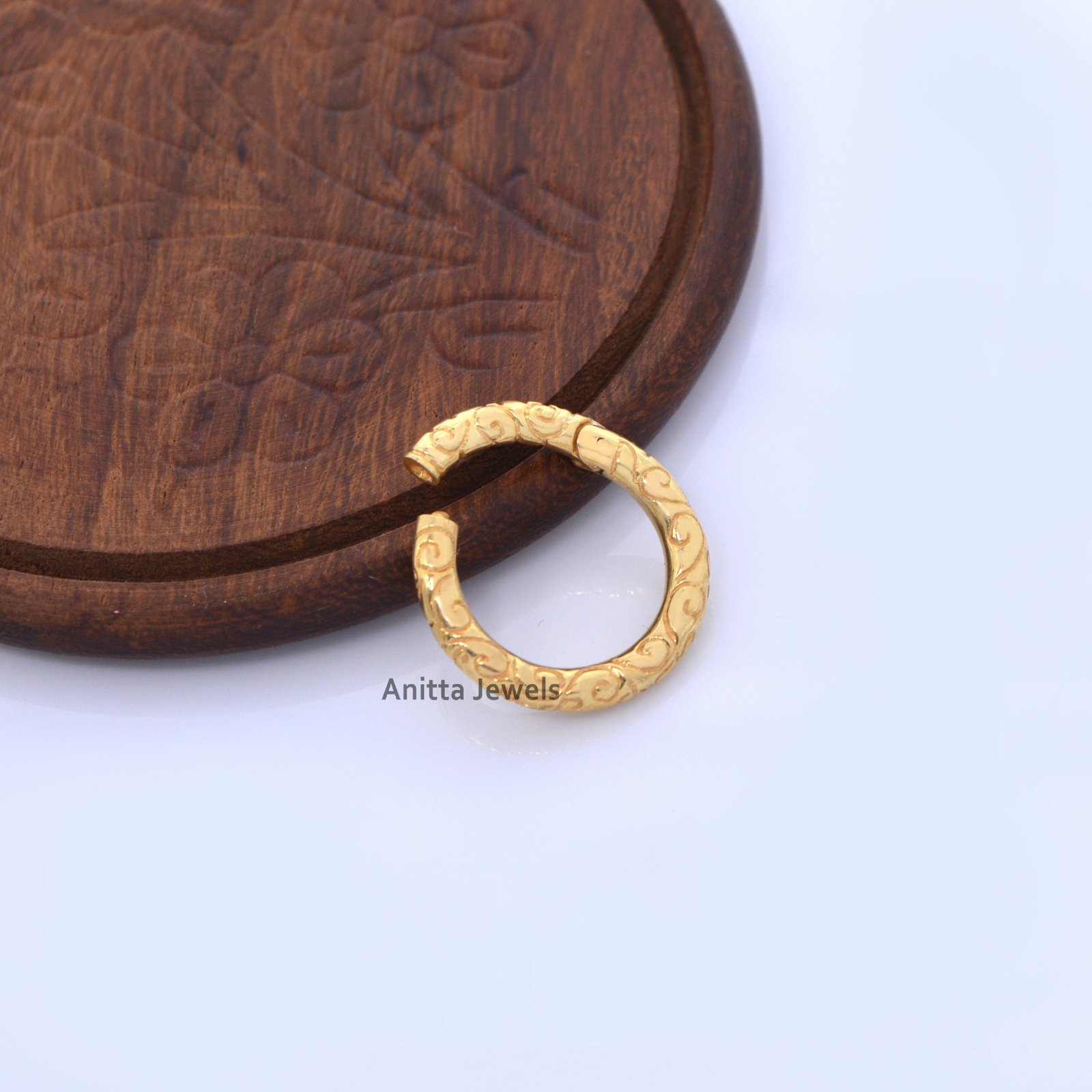 Engraved Sterling Silver Charm Holder: 14k Gold Accent, 15/20mm, multi enhancer lock - View 6 - Anitta Jewels | SKU: etsy_917 Engraved Sterling Silver Charm Holder: 14k Gold Accent, 15/20mm, multi enhancer lock - View 6 - Anitta Jewels | SKU: etsy_917
