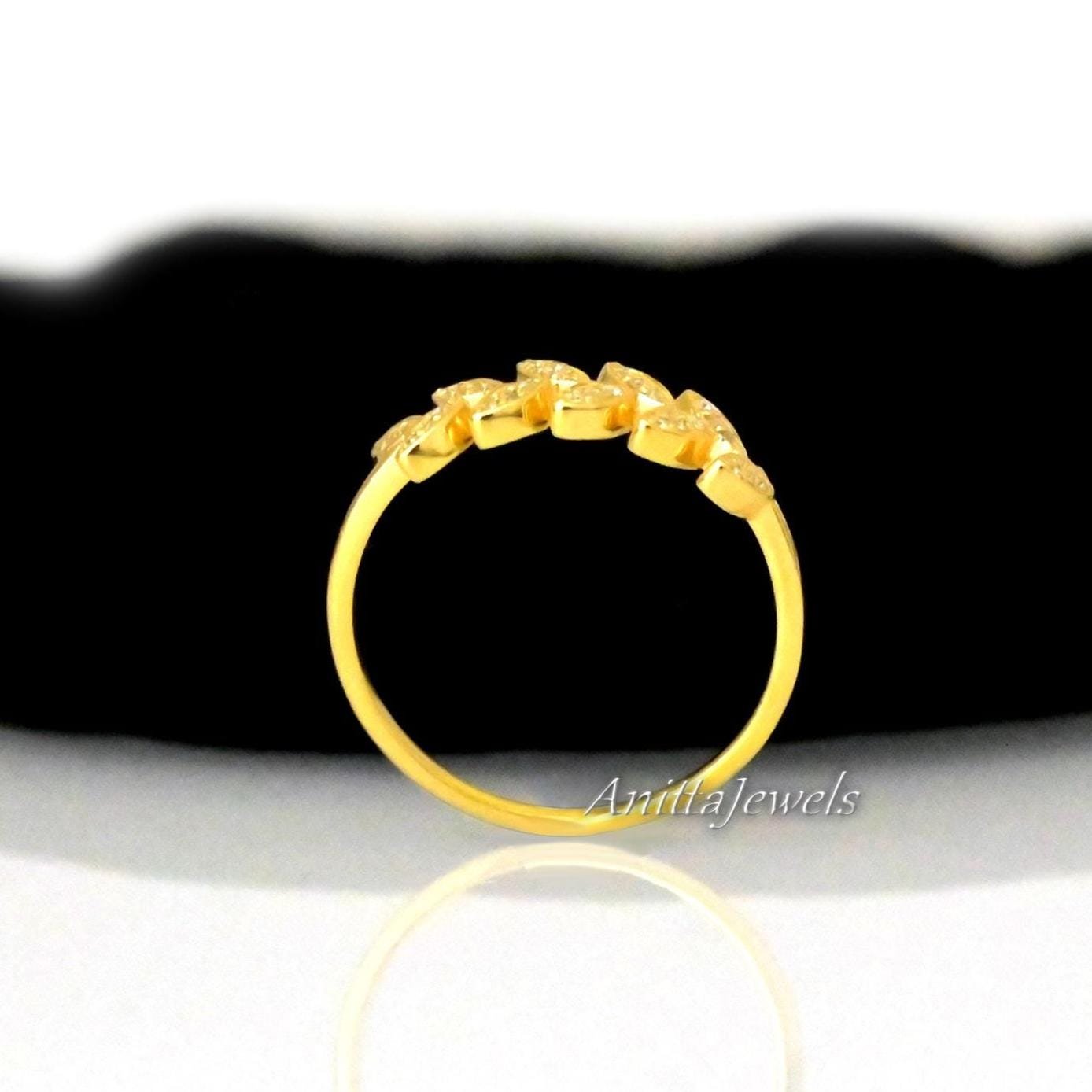 Half Eternity Leaf Motif Band, Marquise Cut Moissanite Diamond Band - View 5 - Anitta Jewels | SKU: etsy_1037896166 Half Eternity Leaf Motif Band, Marquise Cut Moissanite Diamond Band - View 5 - Anitta Jewels | SKU: etsy_1037896166