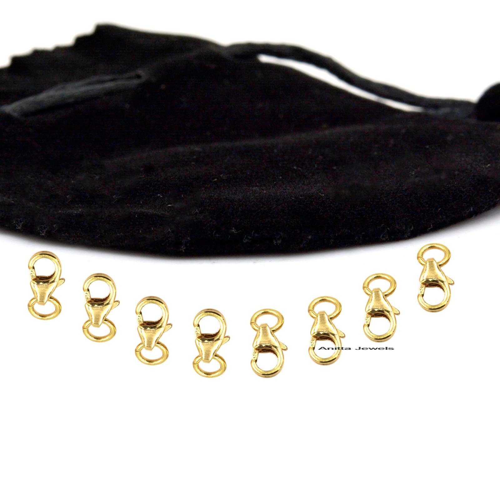Handmade 14K Gold Lobster Lock - Multi Enhancer Link - View 2 - Anitta Jewels | SKU: etsy_1705515073 Handmade 14K Gold Lobster Lock - Multi Enhancer Link - View 2 - Anitta Jewels | SKU: etsy_1705515073