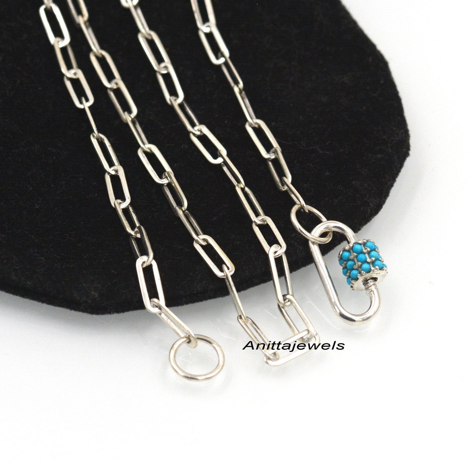Handmade 14K Gold Turquoise Carabiner Lock: Fine Jewelry Finding - Anitta Jewels | SKU: etsy_905724128 Handmade 14K Gold Turquoise Carabiner Lock: Fine Jewelry Finding - Anitta Jewels | SKU: etsy_905724128