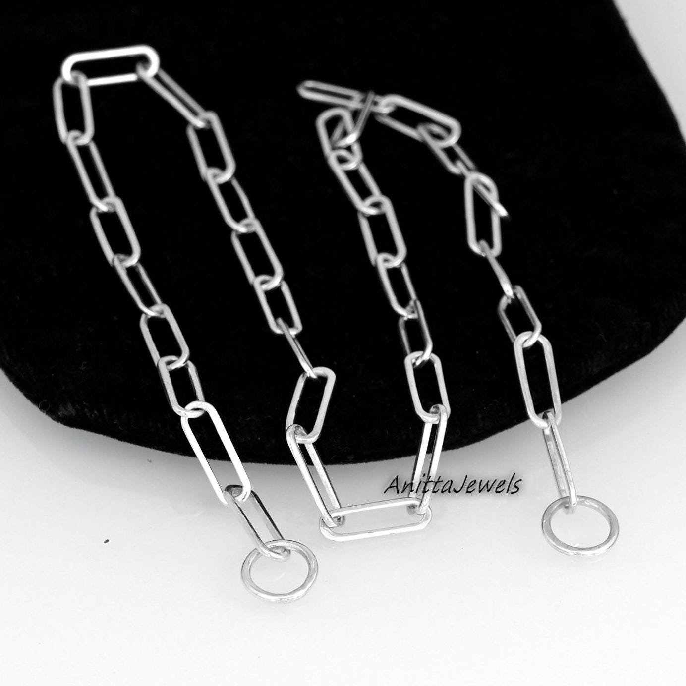 Handmade 14k Yellow Gold Paperclip Chain Necklace (12x4MM) - View 7 - Anitta Jewels | SKU: etsy_1042048036 Handmade 14k Yellow Gold Paperclip Chain Necklace (12x4MM) - View 7 - Anitta Jewels | SKU: etsy_1042048036