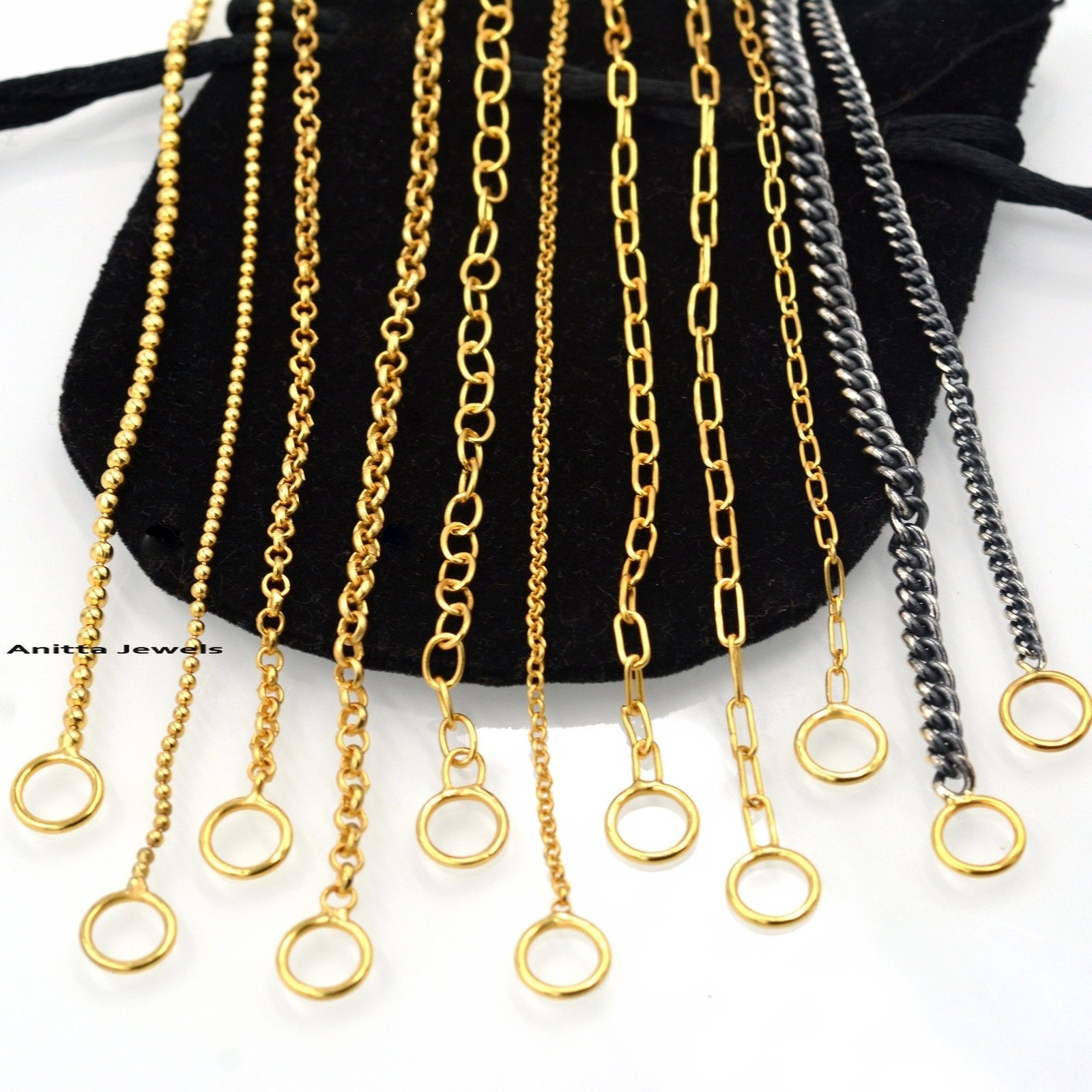 Handmade 925 Silver Chain Necklace: Curb, Cable, Paperclip - 16 Inch - View 2 - Anitta Jewels | SKU: etsy_1456853478 Handmade 925 Silver Chain Necklace: Curb, Cable, Paperclip - 16 Inch - View 2 - Anitta Jewels | SKU: etsy_1456853478
