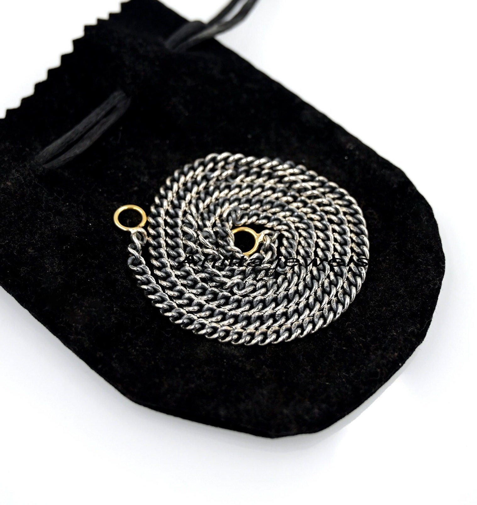 Handmade 925 Silver Chain Necklace: Curb, Cable, Paperclip - 16 Inch - View 5 - Anitta Jewels | SKU: etsy_1456853478 Handmade 925 Silver Chain Necklace: Curb, Cable, Paperclip - 16 Inch - View 5 - Anitta Jewels | SKU: etsy_1456853478