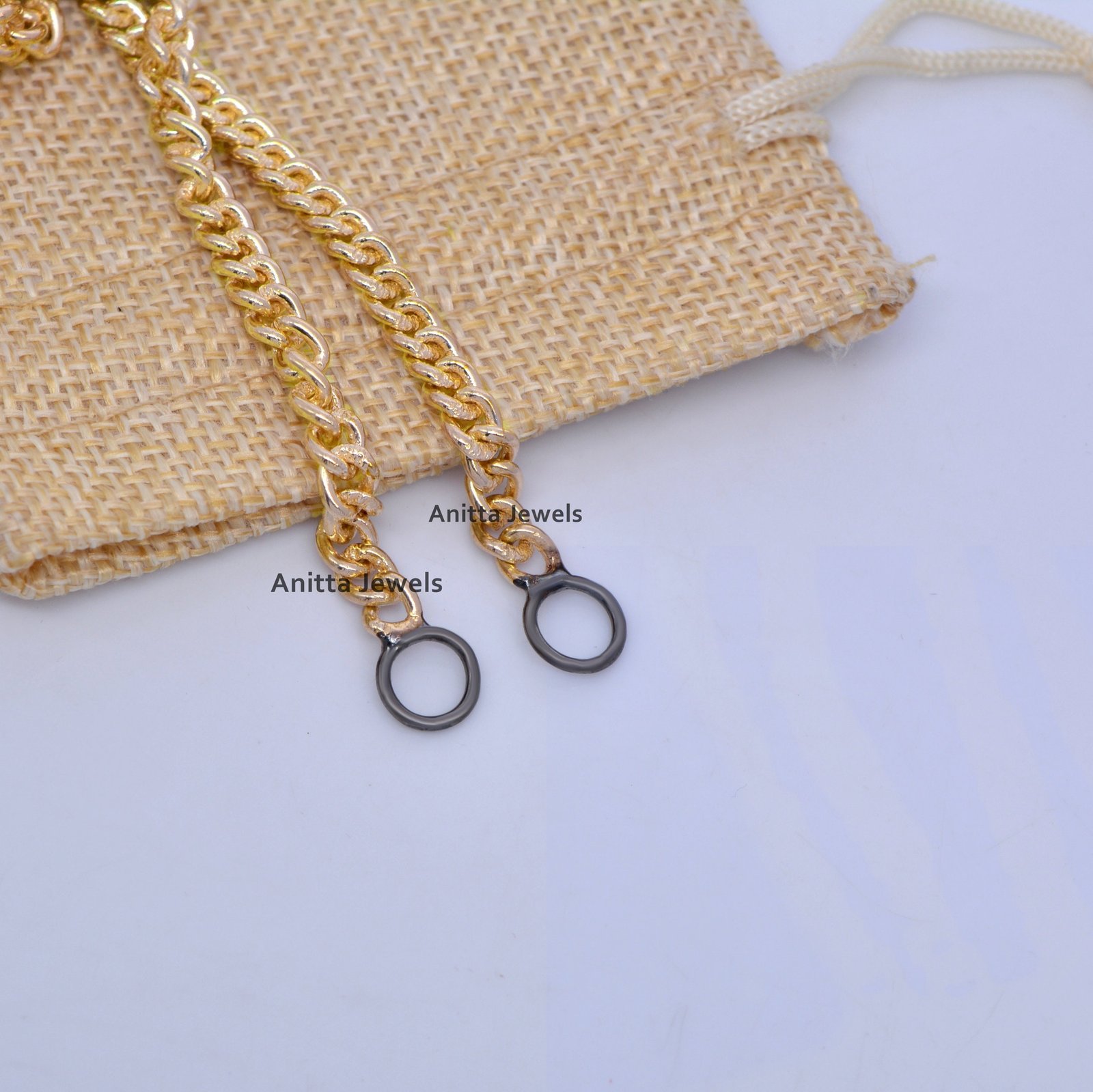 Handmade 925 Silver Curb Chain Necklace with Carabiner Clasp - View 3 - Anitta Jewels | SKU: etsy_1090838483 Handmade 925 Silver Curb Chain Necklace with Carabiner Clasp - View 3 - Anitta Jewels | SKU: etsy_1090838483