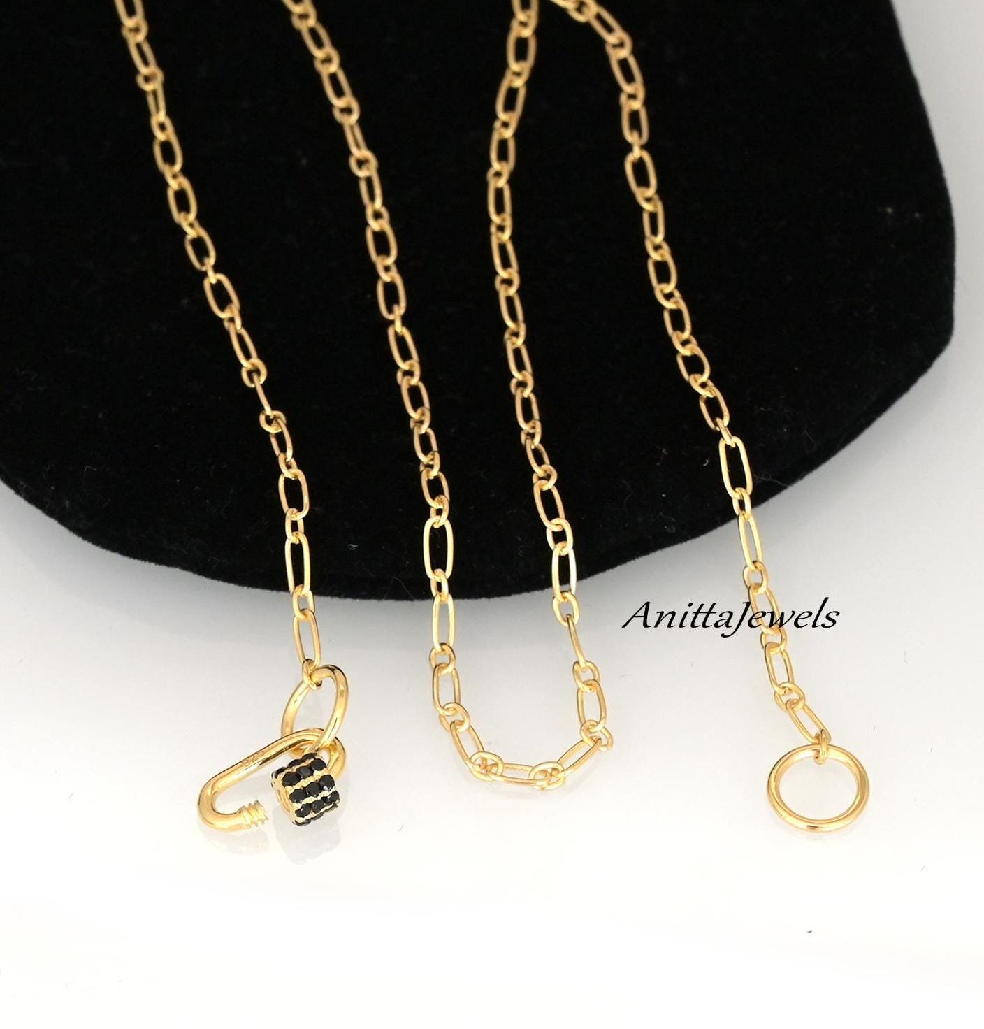Handmade 925 Sterling Silver Oval Link Chain Necklace - Anitta Jewels | SKU: etsy_932005038 Handmade 925 Sterling Silver Oval Link Chain Necklace - Anitta Jewels | SKU: etsy_932005038